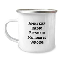 Load image into Gallery viewer, Amateur Radio Enthusiast Funny Camping Mug - Gifts from Men to Friends on Valentine's - Image 1
