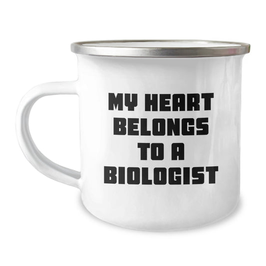 Funny Biologist Gifts from Family - My Heart Belongs To A Biologist Graduation Unique Gifts for Biologist Men - Image 1