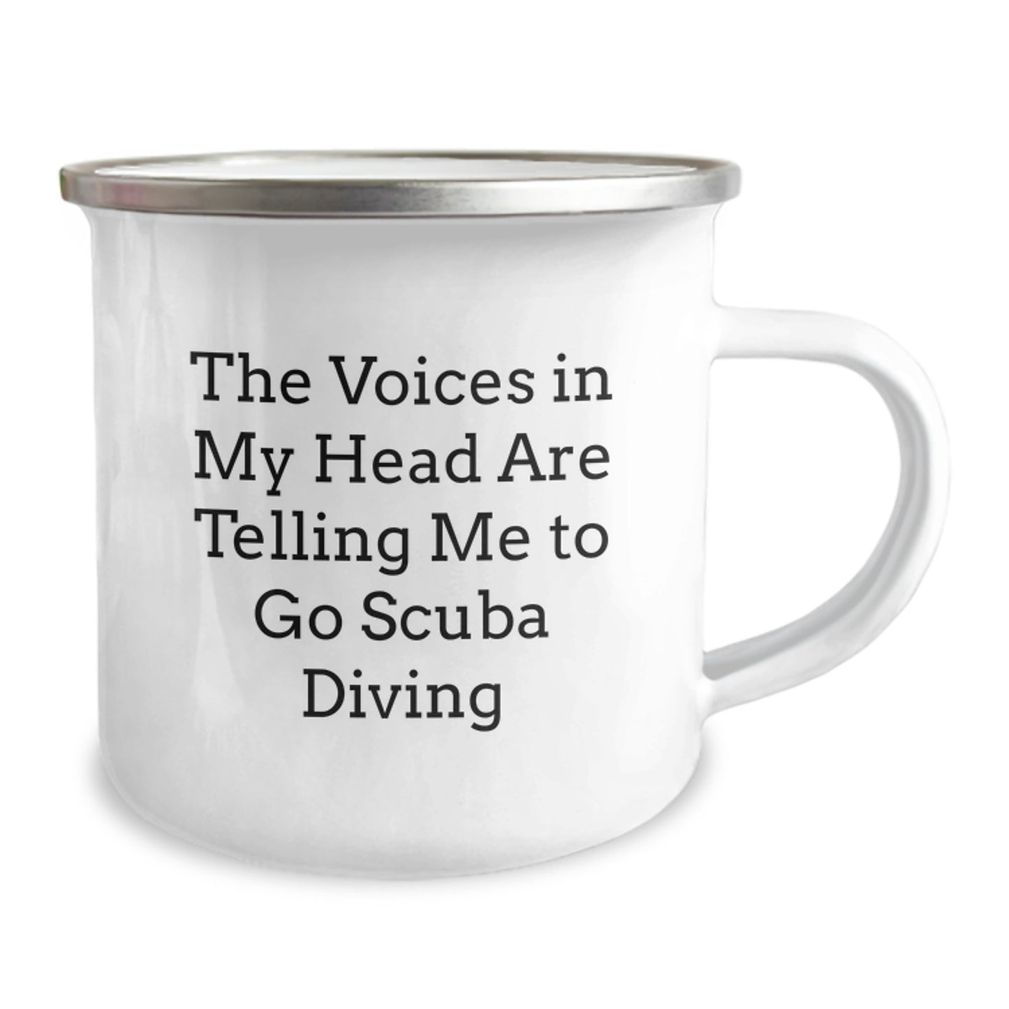 Funny Scuba Diving Birthday Unique Gifts for Him, Camping Mug with The Voices In My Head Are Telling Me To Go Scuba Diving, Ideal Gift for Scuba Diving Enthusiast, Gifts from Men to Friends, Family - Image 2