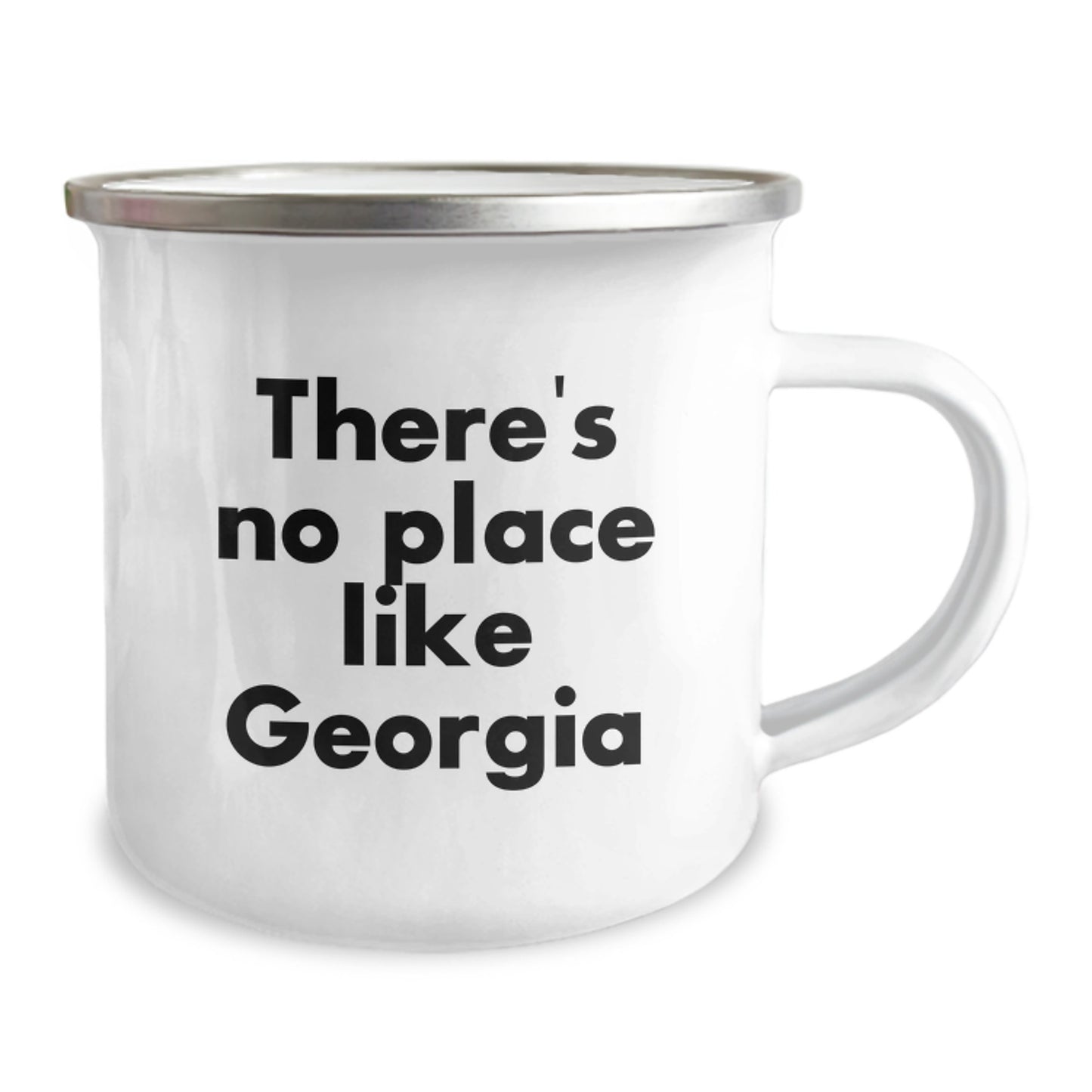 Georgia Camping Mug, Gifts from Friends to Family, Graduation Unique Gifts, Funny Quote: 'There's No Place Like Georgia', Camping Mug for Outdoor Enthusiasts, Georgia Gifts for Men and Women - Image 2