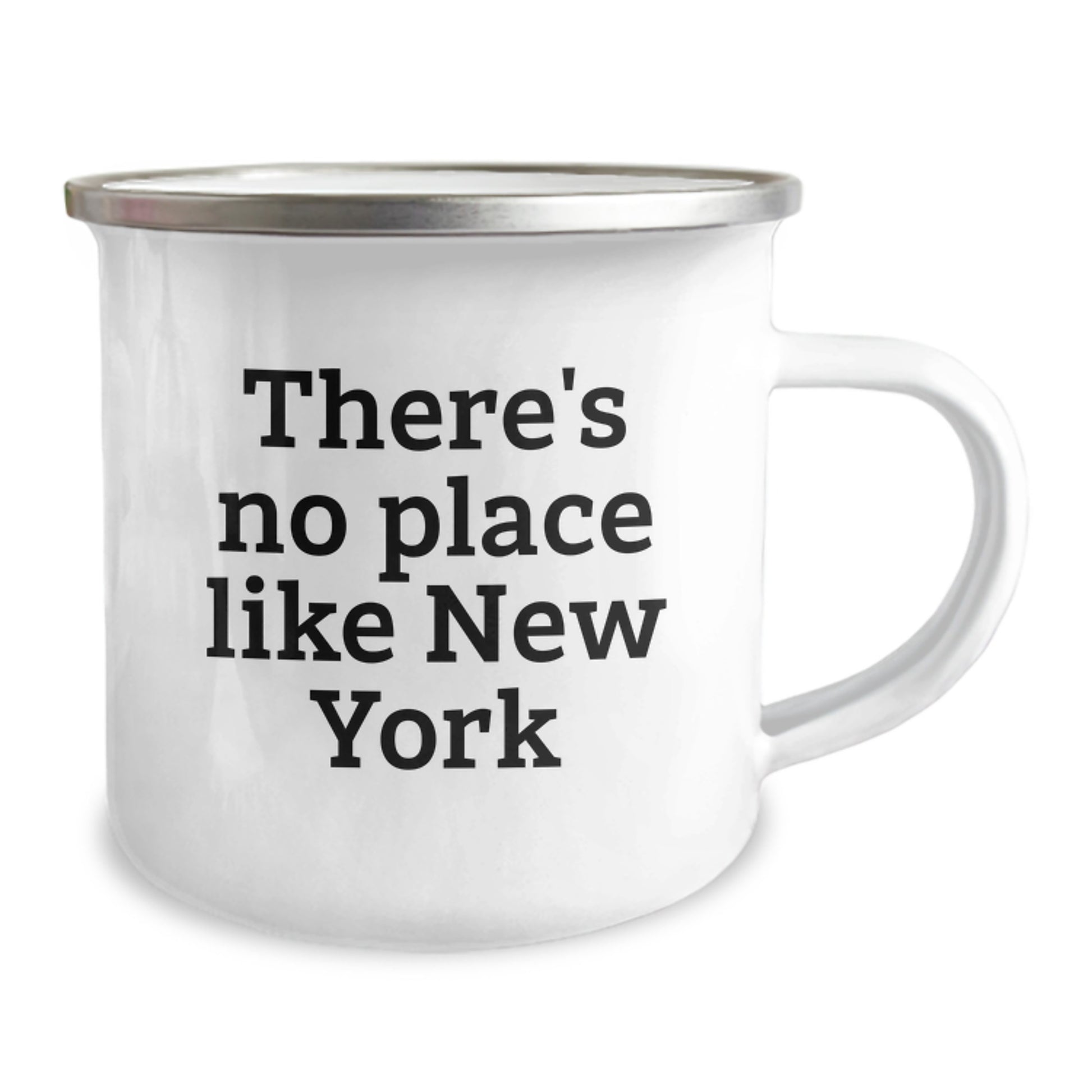 New York Camping Mug - Gifts from Friends for Men and Women, Funny Quote 'There's No Place Like New York', Unique Graduation Gift - Image 2