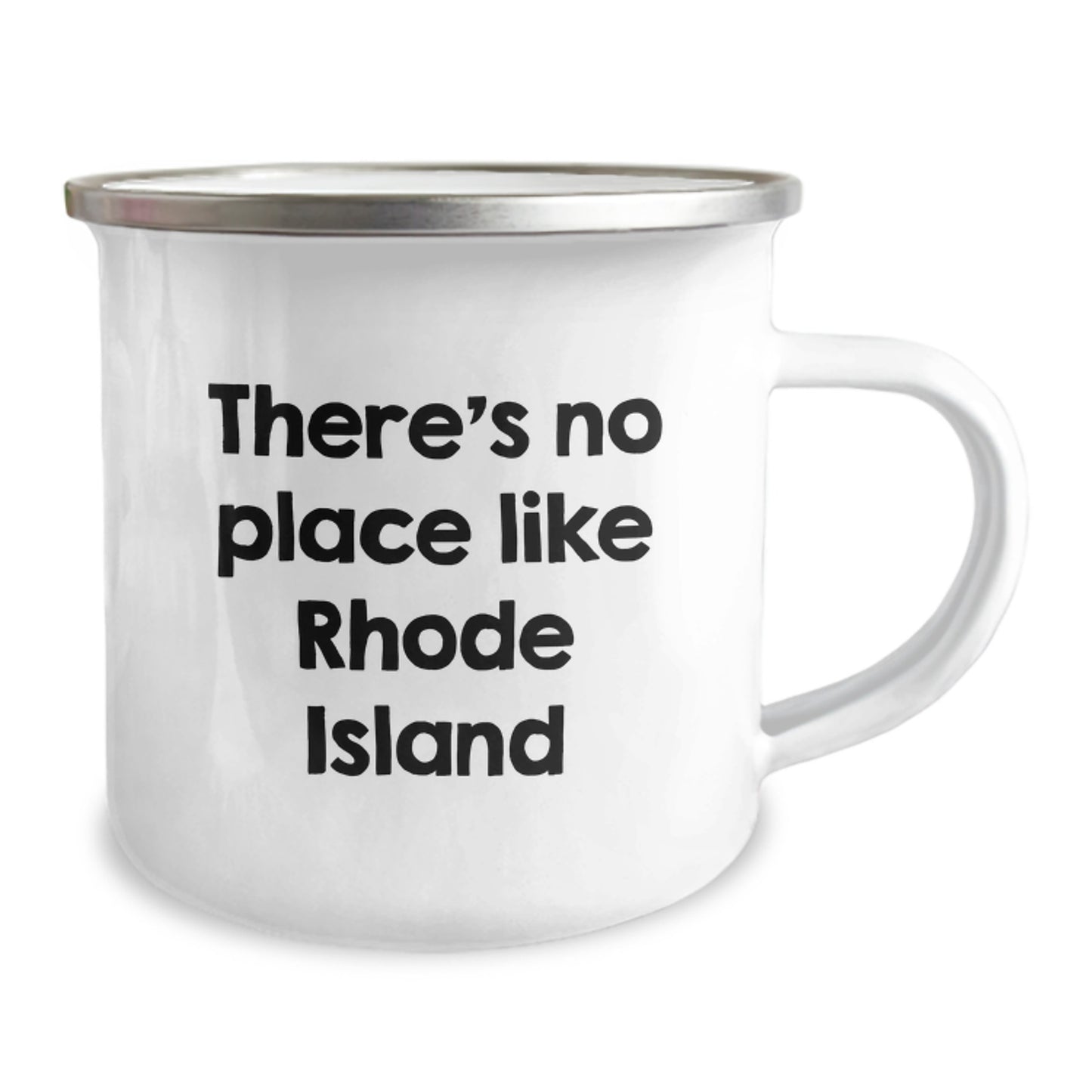 Rhode Island Camping Mug, Funny Quote 'There's No Place Like Rhode Island' Gifts for Men, Women, Family from Friends, Unique Graduation Gifts - Image 2