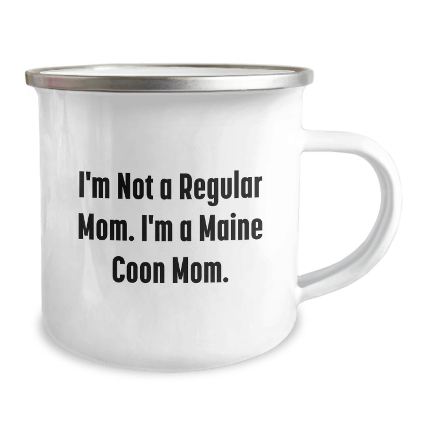 Funny Maine Coon Cat Gifts from Mom - 'I'm Not A Regular Mom. I'm A Maine Coon Mom.' Unique Camping Mug for Maine Coon Cat Lovers, Perfect Graduation Unique Gifts for Him or Her - Image 2