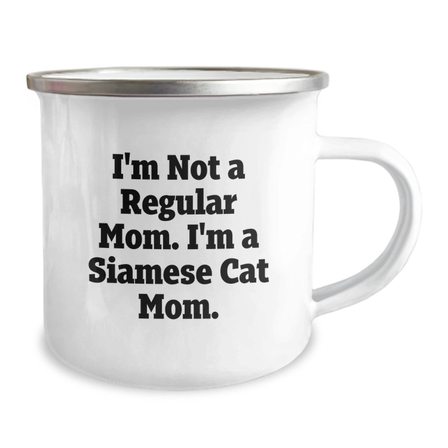 Siamese Cat Lover Funny Gift, Valentine's Unique Gifts from Mom to Siamese Cat Mom, Camping Mug, Gift for Cat Lady - Image 2