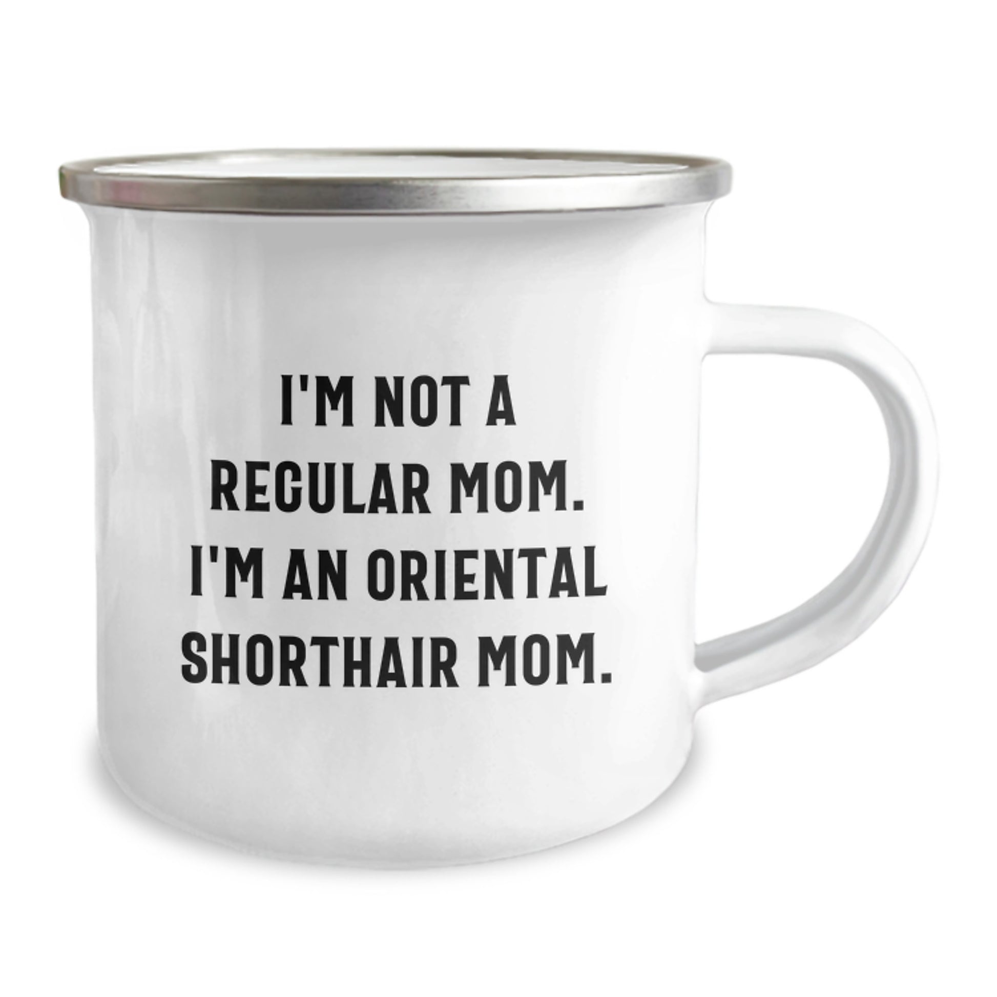 Oriental Shorthair Cat Camping Mug - Funny Mom Quote, Unique Gifts for Men, Women, Friends, Coworkers, Family - Customized Graduation Unique Gifts from Mom - Image 2