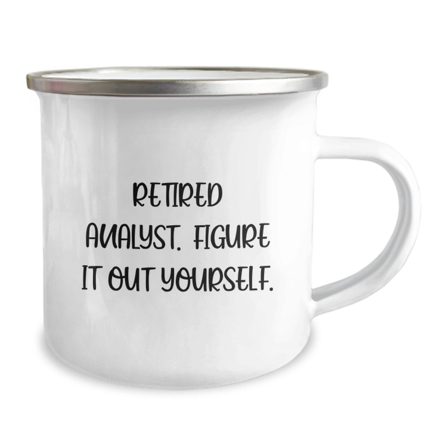 Funny Analyst Gifts from Friends Unique Graduation Mug for Men Analysts 'Figure It Out Yourself' Quote - Image 2
