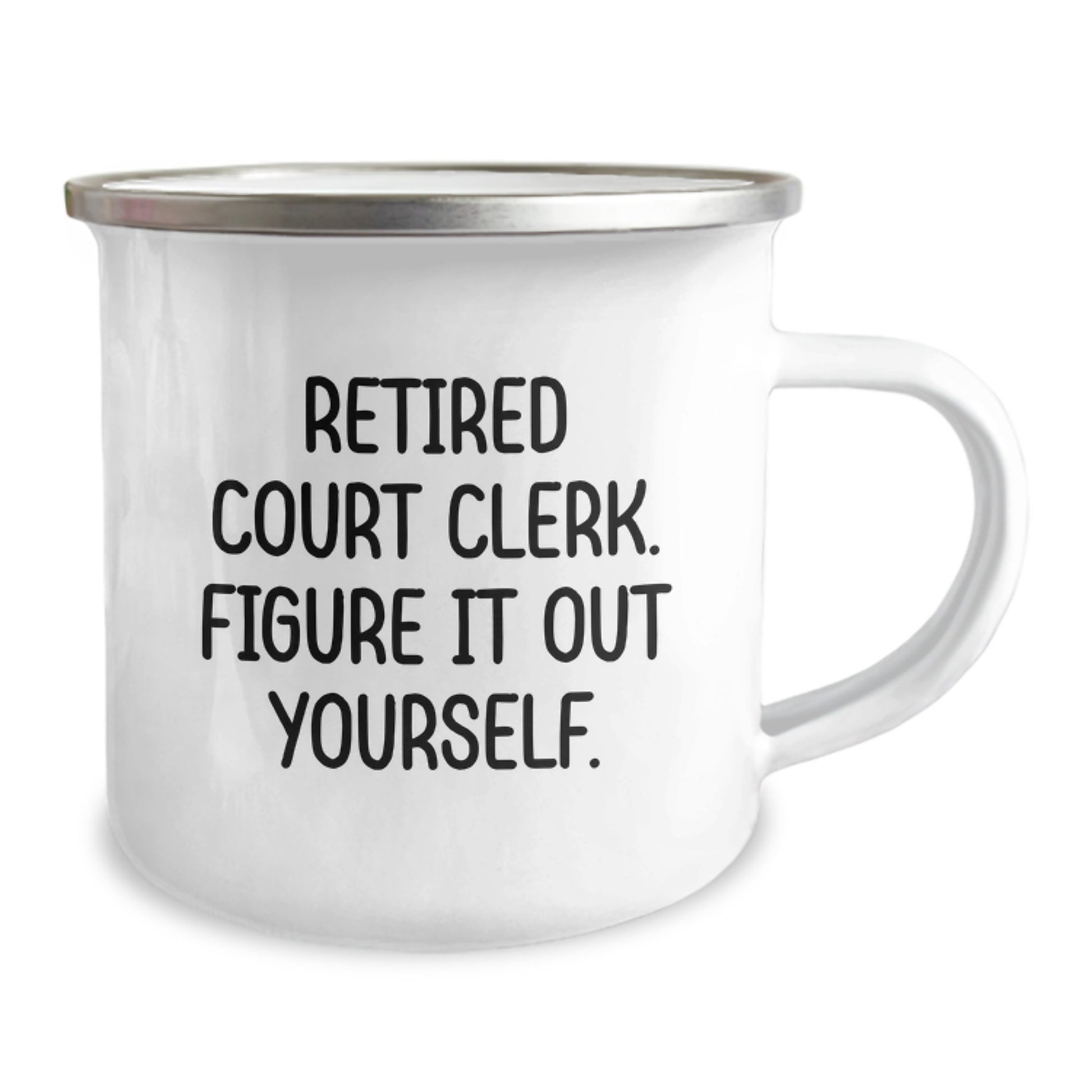 Funny Court Clerk Gifts from Friends - Court Clerk Camping Mug - Graduation Unique Gifts for Court Clerks Men Women Coworkers - Image 2