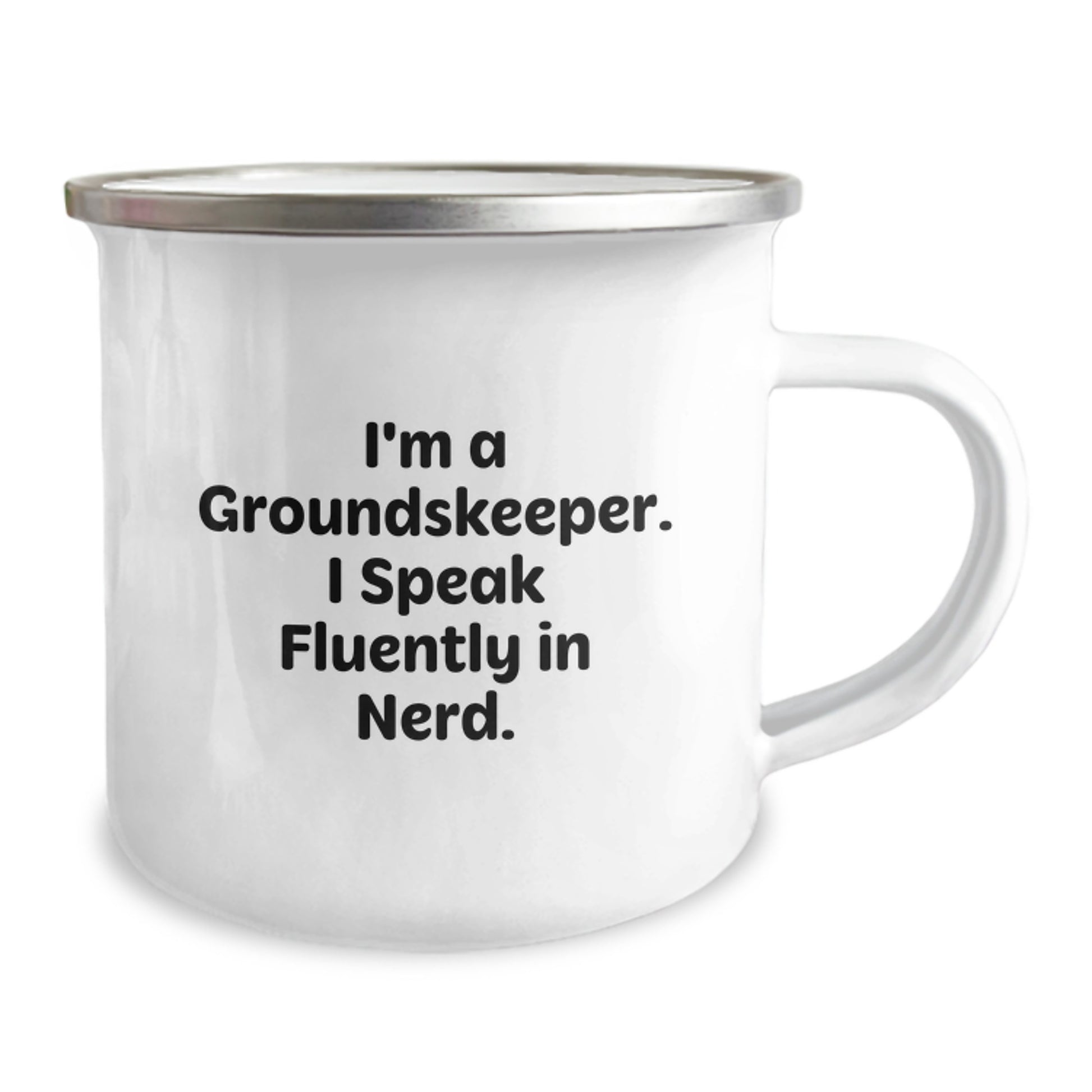 Funny groundskeeper Gifts from Family for groundskeeper Men, I'm A groundskeeper. I Speak Fluently In genius. Camping Mug, Graduation Unique Gifts - Image 2