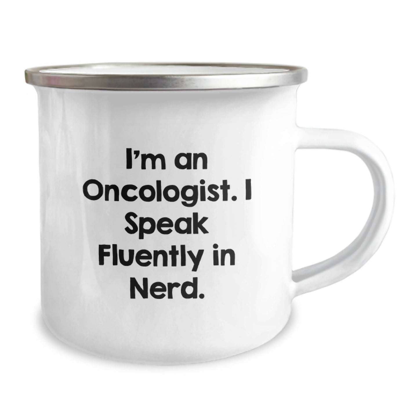 Funny Oncologist Gifts for Men, Unique Graduation Present from Men, I'm An Oncologist genius Funny Camping Mug - Image 2
