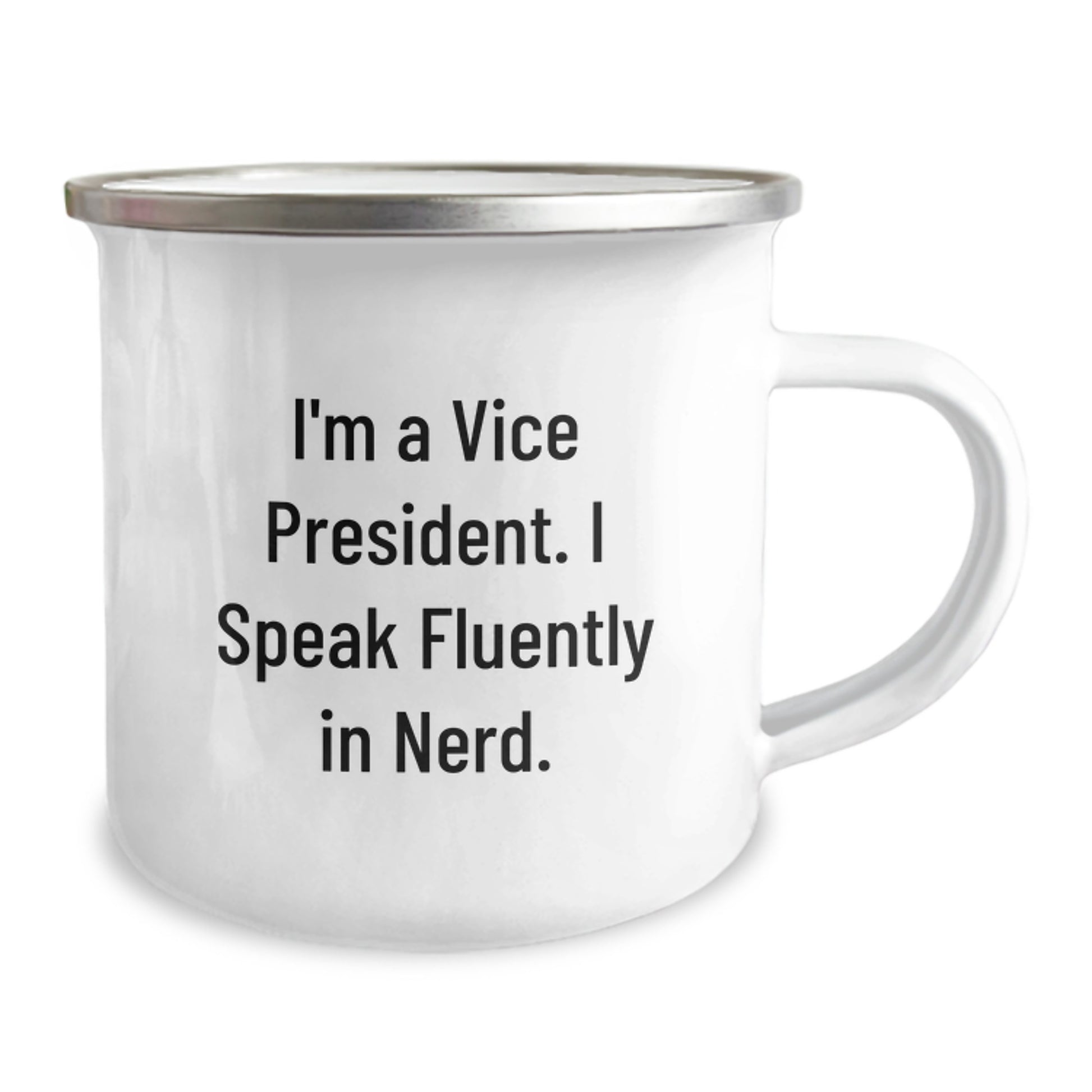 Funny Vice President Gifts for Men, Vice President Camping Mug with I'm A Vice President. I Speak Fluently In genius. Quote, Funny Graduation Unique Gifts from Friends - Image 2