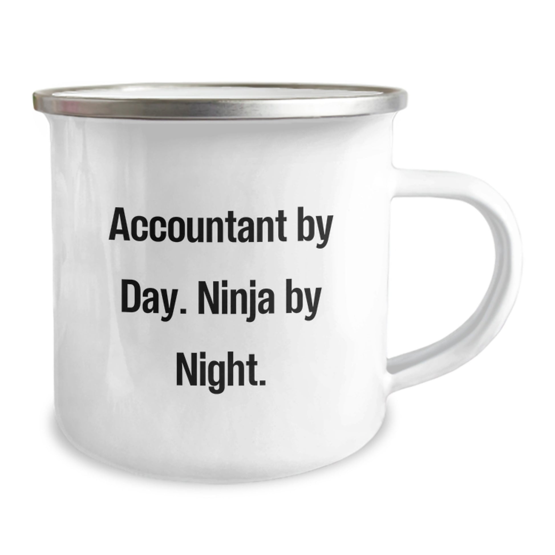 Funny Accountant Gifts from Friends for Accountant By Day. Ninja By Night. Birthday Unique Mugs Stainless Steel - Image 2