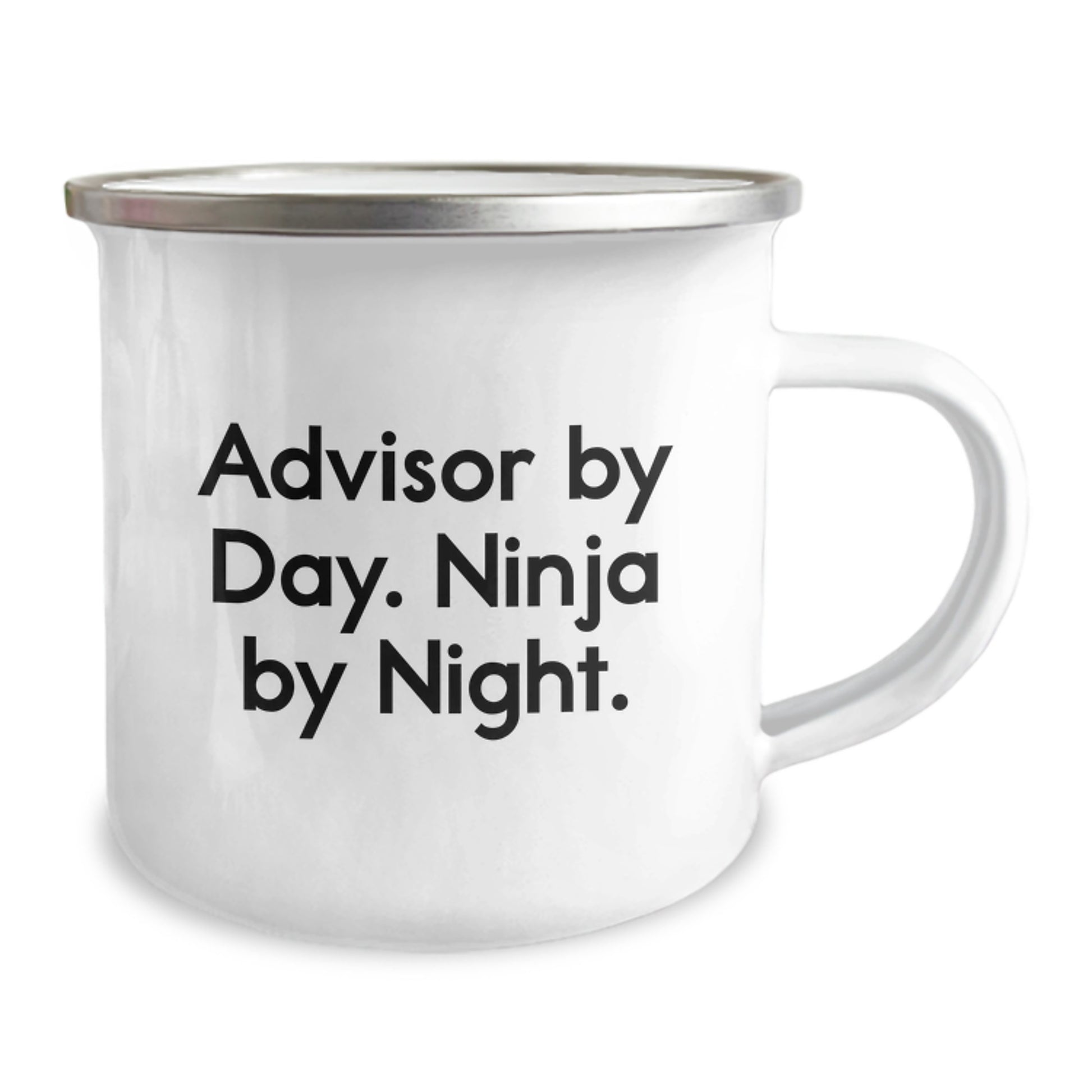 Funny Advisor Gifts for Birthday - Camping Mug, Advisor By Day. Ninja By Night. - Gifts from Friends, Gifts for Advisor - Image 2