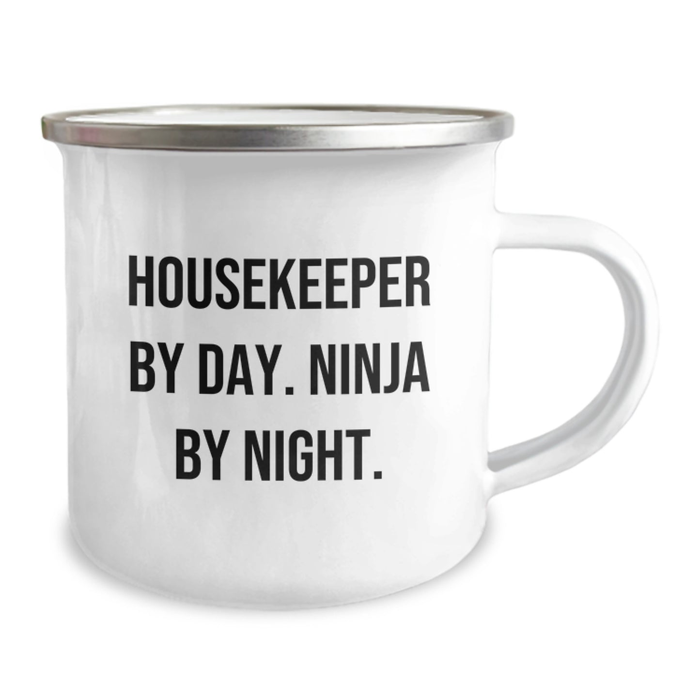 Housekeeper By Day Funny Graduation Unique Gifts for Her from Family Housekeeper Camping Mug - Image 2