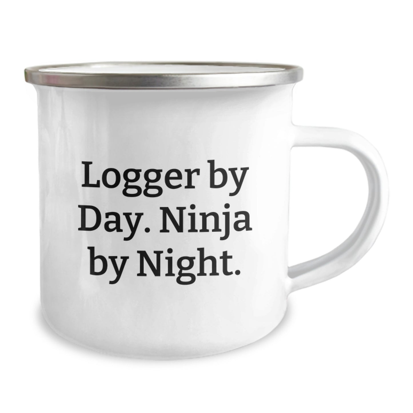 Logger Gifts from Men - Funny Logger By Day. Ninja By Night. Camping Mug for Friends, Coworkers, Family, Graduation Unique Gifts - Image 2