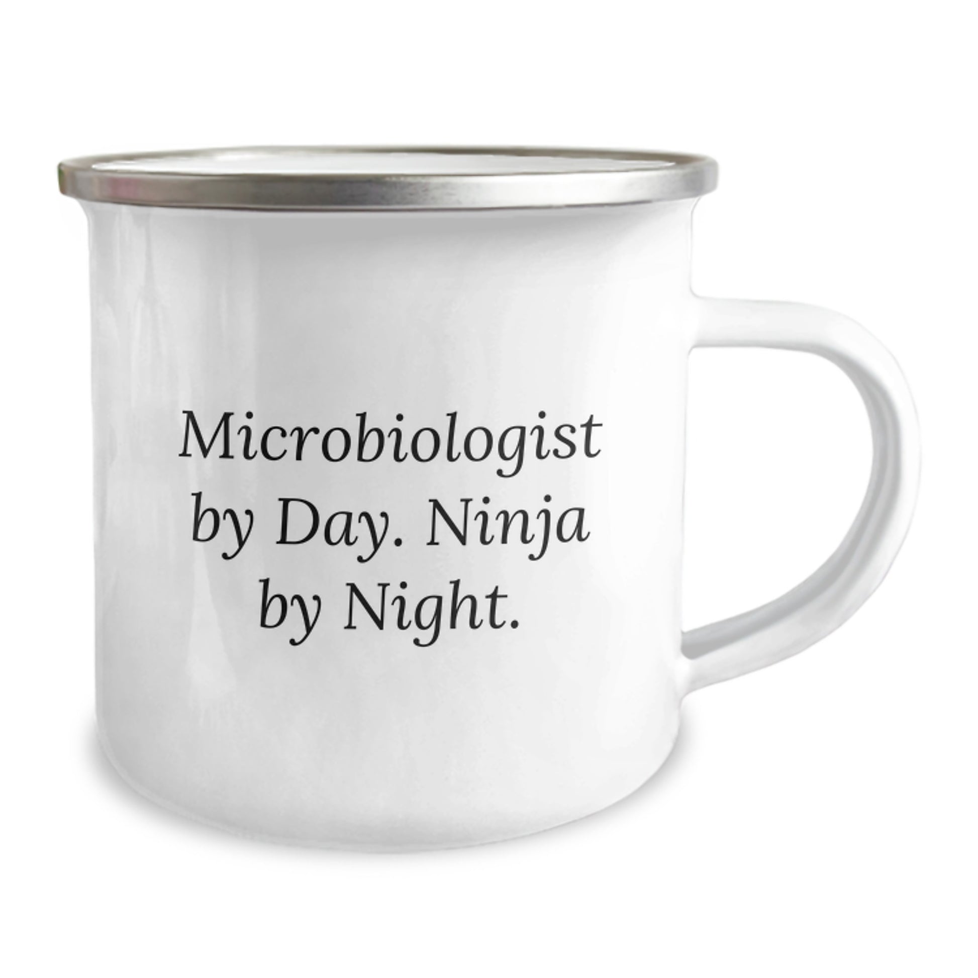 Funny Microbiologist Gifts for Him, Microbiologist By Day Ninja By Night Camping Mug, Graduation Unique Gifts from Friends - Image 2