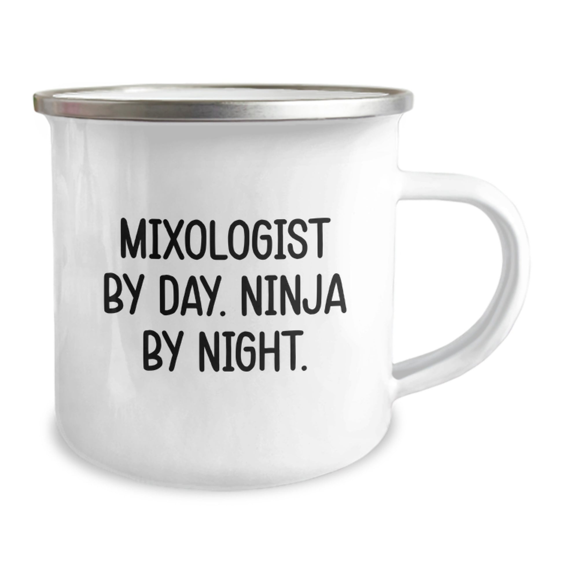 Funny Mixologist Gifts from Friends, Unique Camping Mug for Graduation Unique Gifts, Mixologist By Day. Ninja By Night. - Image 2