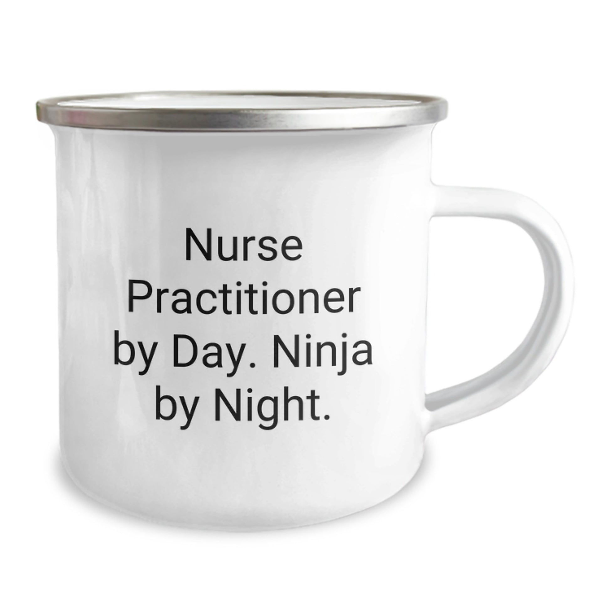 Gifts from Family for Nurse Practitioner - Camping Mug - Graduation Unique Gifts - Nurse Practitioner By Day. Ninja By Night. Funny Quote - Image 2