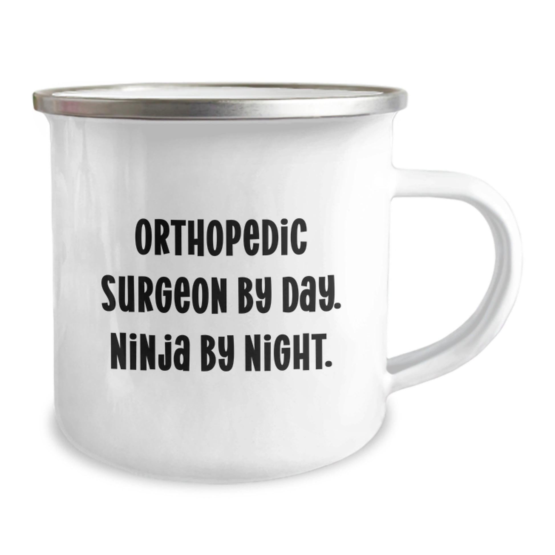Funny Orthopedic Surgeon Gifts for Men, Orthopedic Surgeon By Day. Ninja By Night. Camping Mug for Graduation Unique Gifts from Family - Image 2