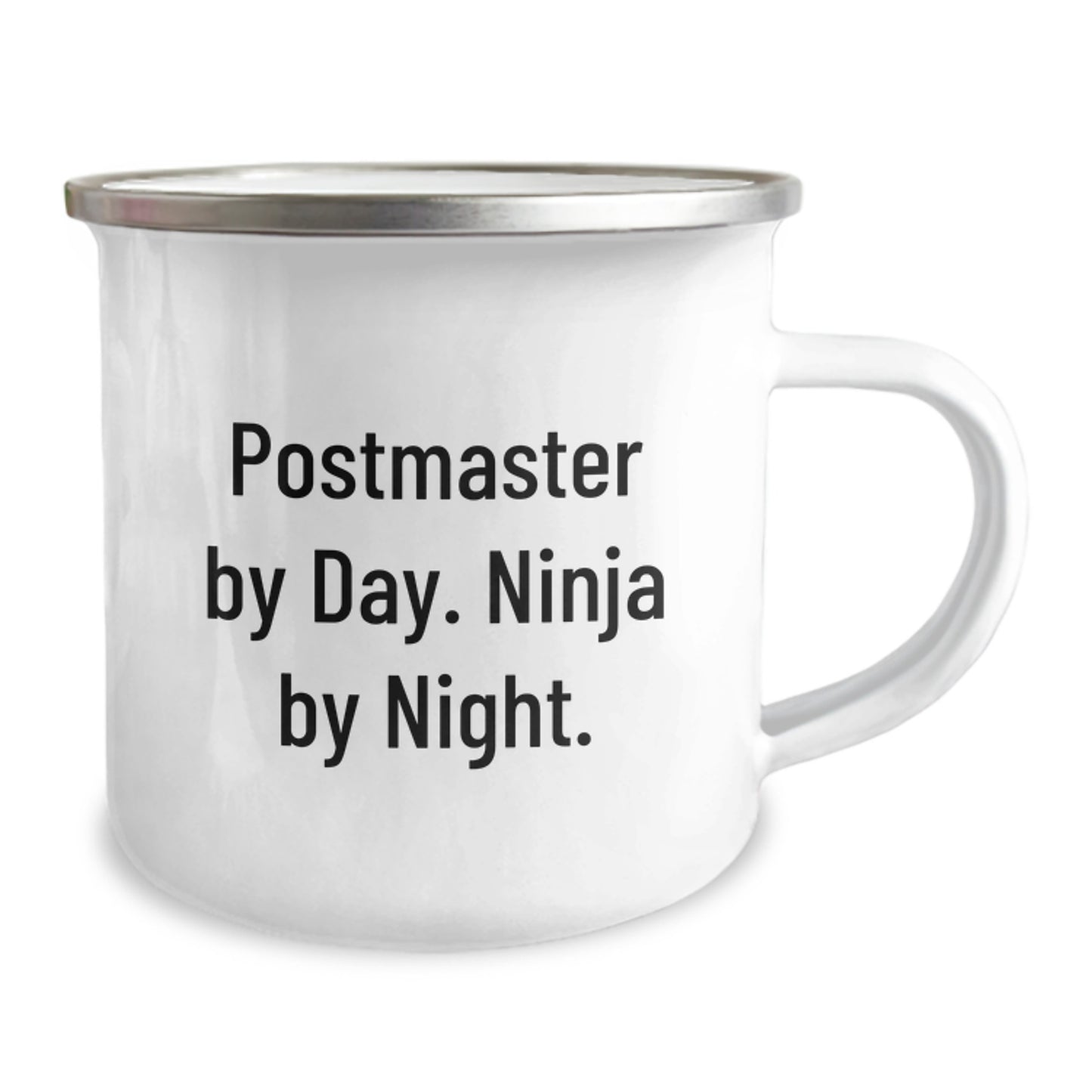 Funny Postmaster Gifts for Men, Postmaster Camping Mug, Postmaster By Day. Ninja By Night. Graduation Unique Gifts from Friends - Image 2