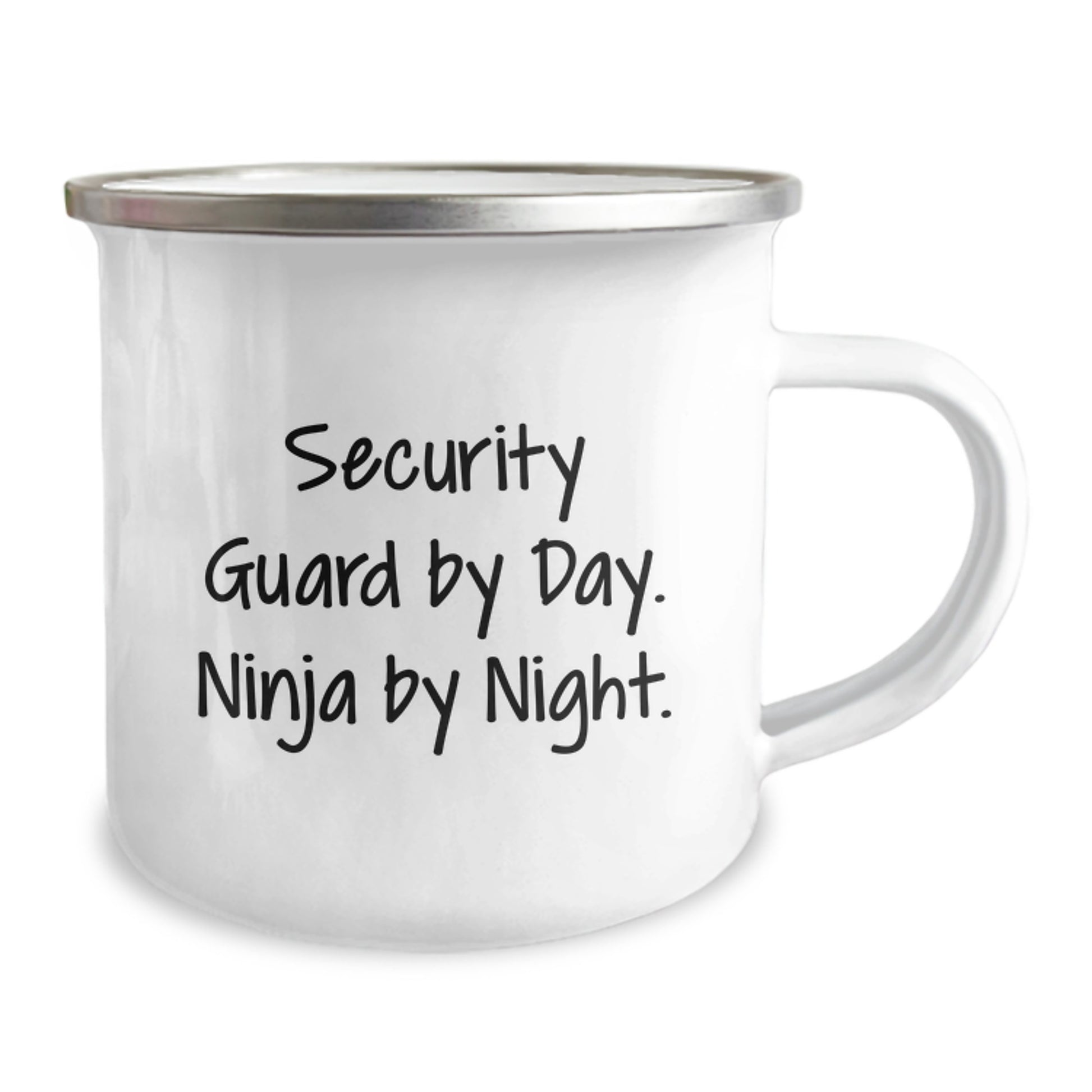 Funny Security Guard Gifts from Friends to Men, Birthday Unique Presents for Security Guards, Camping Mug - 'Security Guard By Day. Ninja By Night.' - Image 2