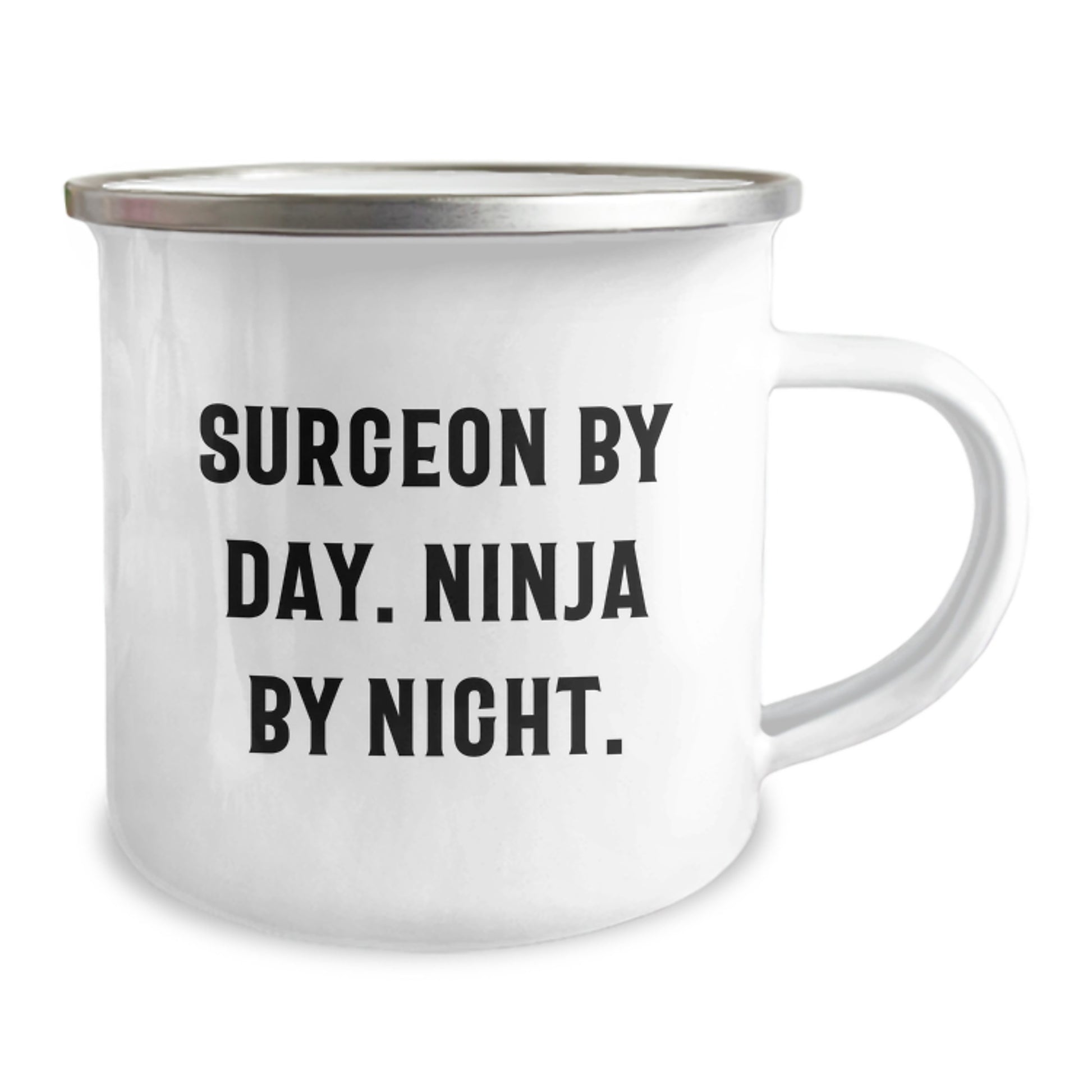 Funny Surgeon Camping Mug Gifts from Friends for Men Surgeon By Day Ninja By Night Christmas Unique - Image 2