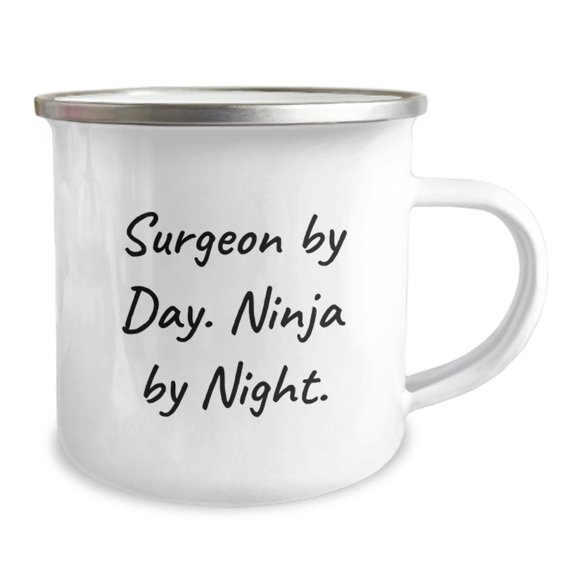 Funny Surgeon Gifts, Christmas Unique Gifts for Surgeon Men, Surgeon By Day Ninja By Night Camping Mug - Image 2