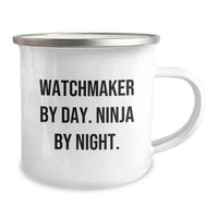Load image into Gallery viewer, Watchmaker Gifts from Men, Funny Watchmaker Camping Mug for Him, Unique Valentine's Unique Gifts - Image 2

