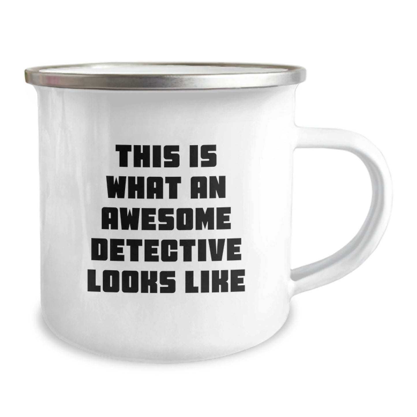 Camping Mug Birthday Gift for Friend – This Is An Detective Looks Like - Image 2
