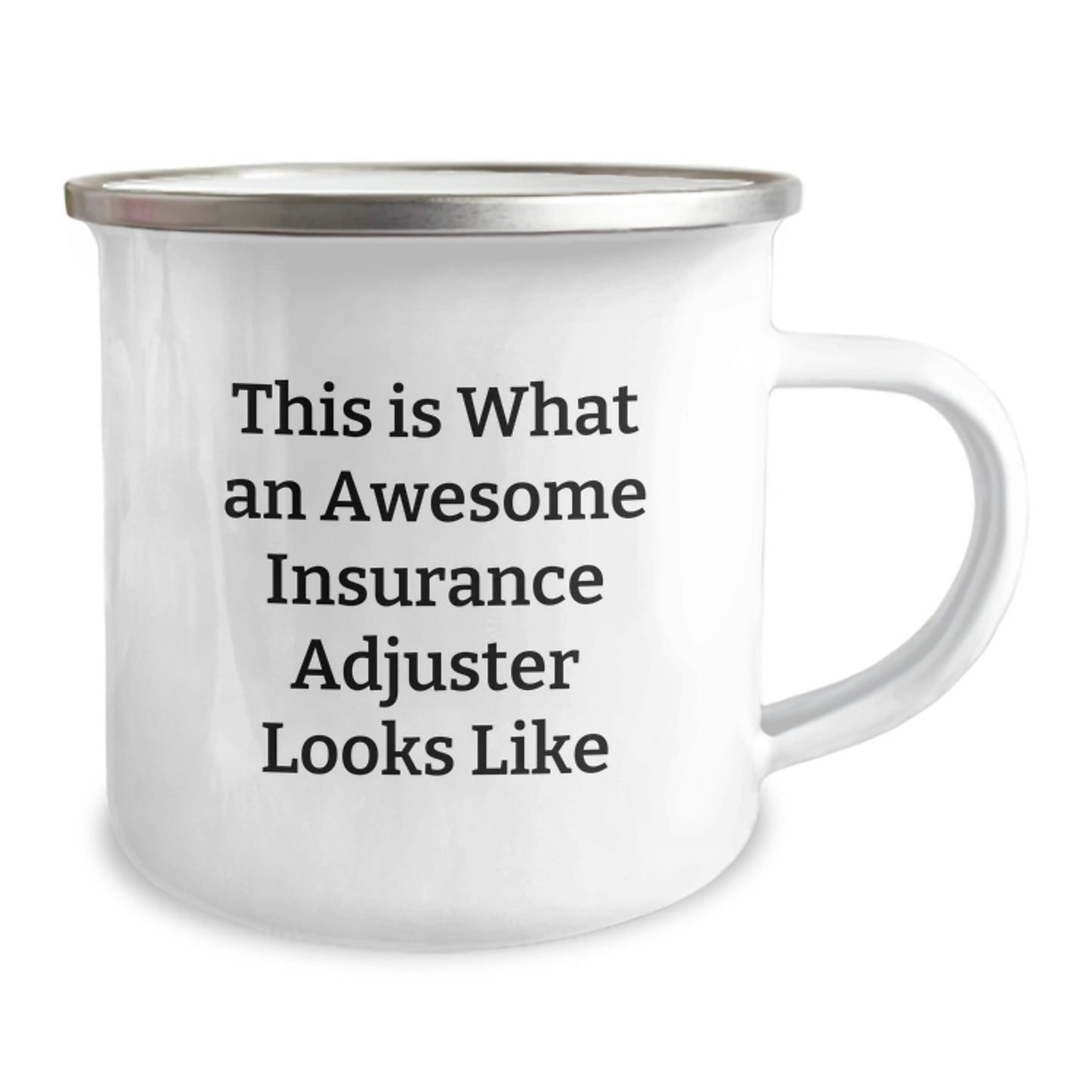 Funny Insurance Adjuster Gifts for Men, Unique Birthday Unique Gifts from Friends to Insurance Adjuster, This Is What An Awesome Insurance Adjuster Looks Like Stainless Steel Camping Mug - Image 2