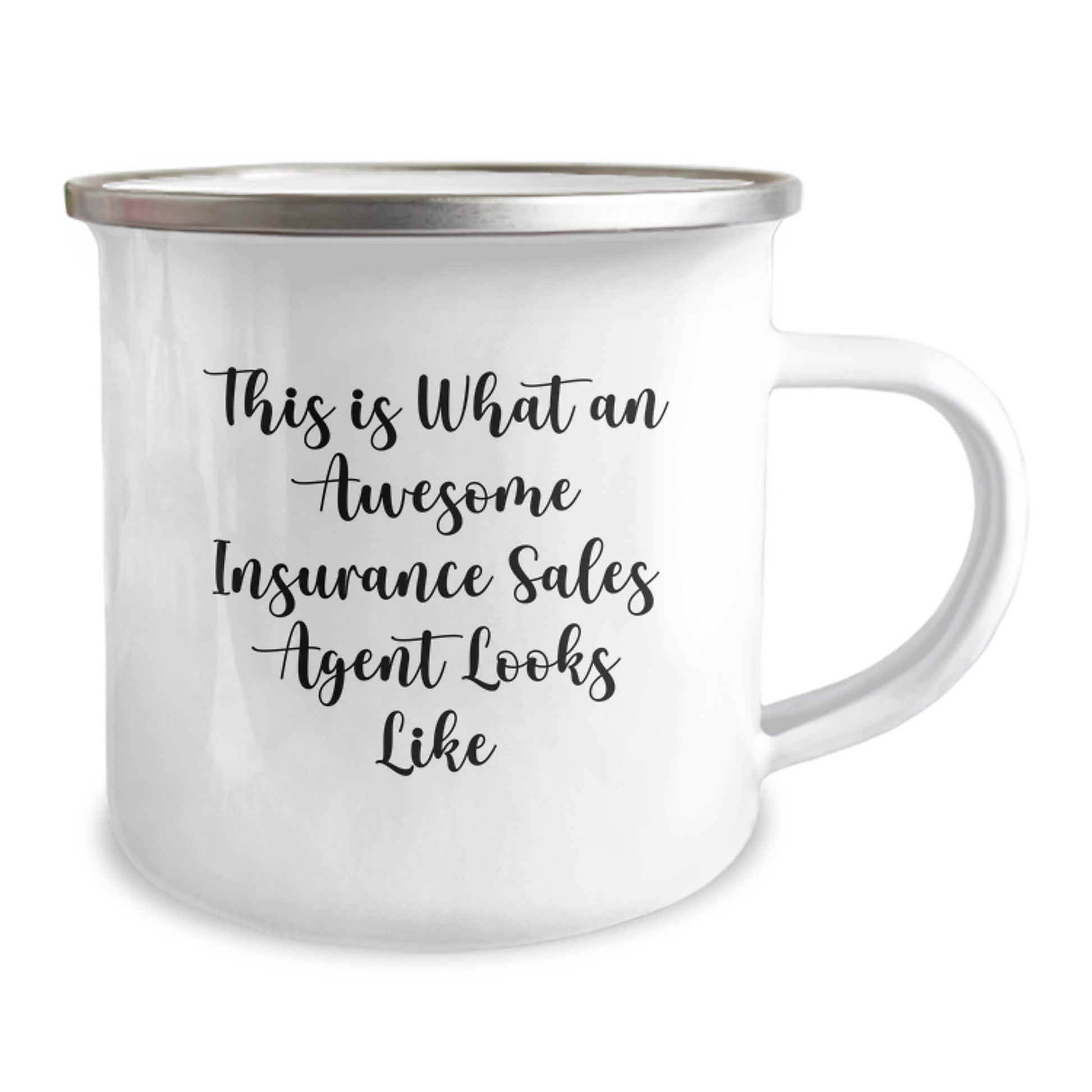 Funny Insurance Sales Agent Gifts from Men, Unique Valentine's Unique Gifts for Insurance Sales Agent, Camping Mug with Quote This Is What An Awesome Insurance Sales Agent Looks Like - Image 2