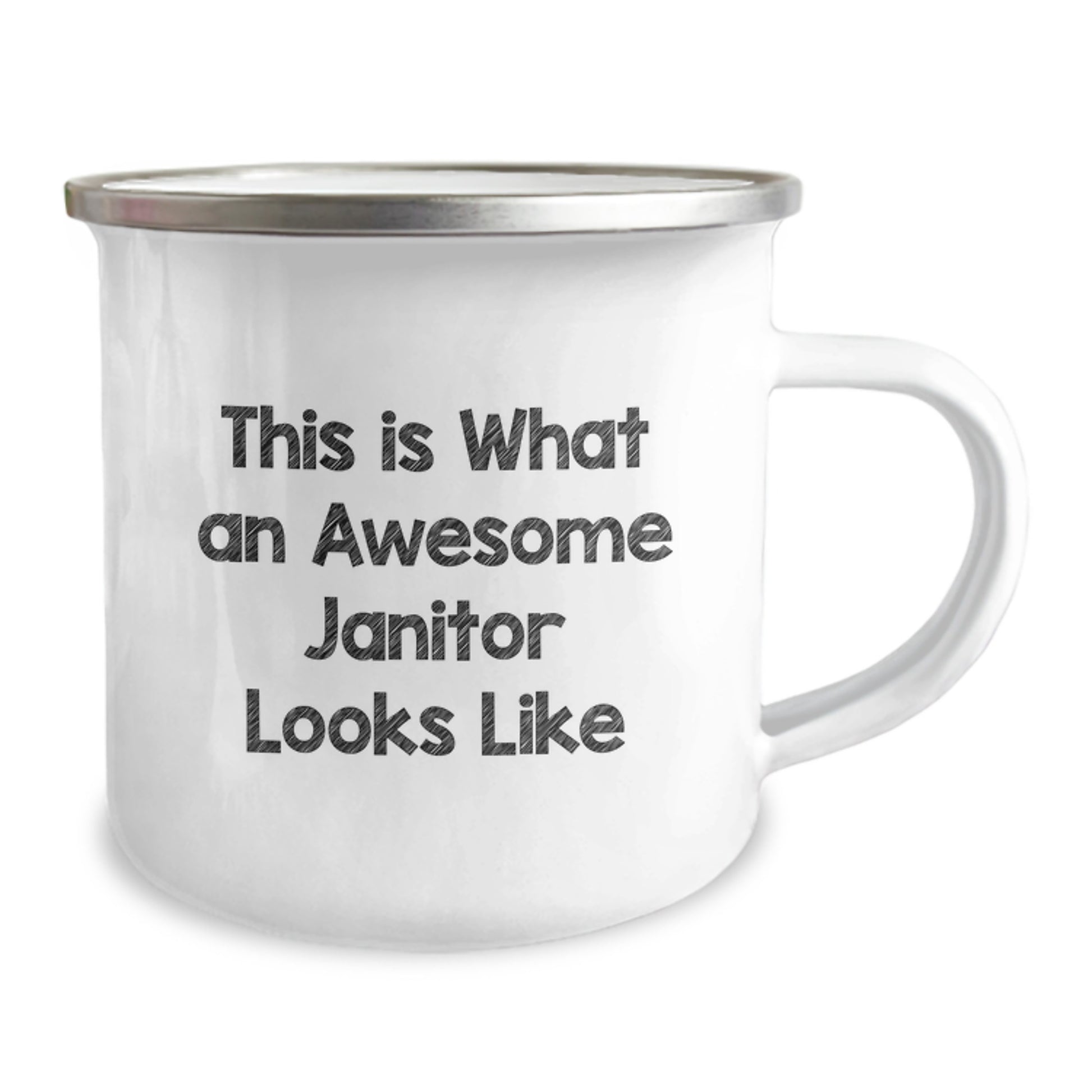 Funny Janitor Gifts for Men from Friends - This Is What An Awesome Janitor Looks Like Camping Mug for Graduation - Image 2