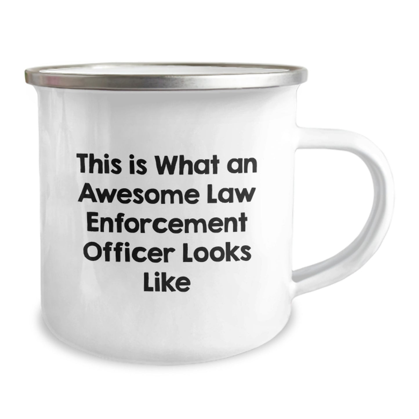 Funny Law Enforcement Officer Gifts from Friends - Christmas Unique Gifts for Men - Camping Mug This Is What An Awesome Law Enforcement Officer Looks Like - Image 2