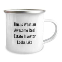 Load image into Gallery viewer, Funny Real Estate Investor Gifts from Men, Unique Camping Mug for Valentine's Inspirational Quotes, This Is What An Awesome Real Estate Investor Looks Like - Image 2
