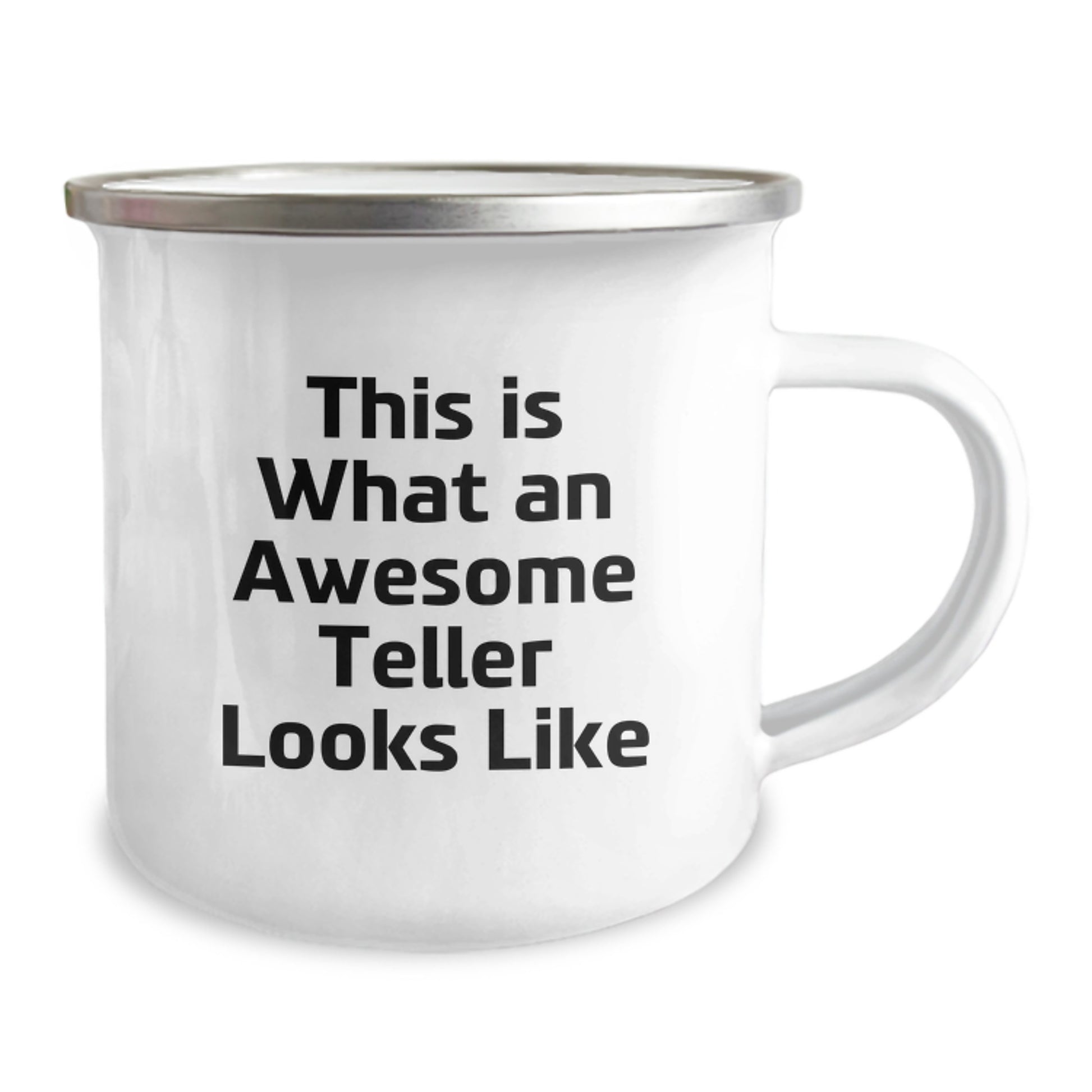 Funny Teller Gifts from Friends, Funny Quote Teller Camping Mug for Graduation Unique Gifts, Stainless Steel Enamel Finish - Image 2