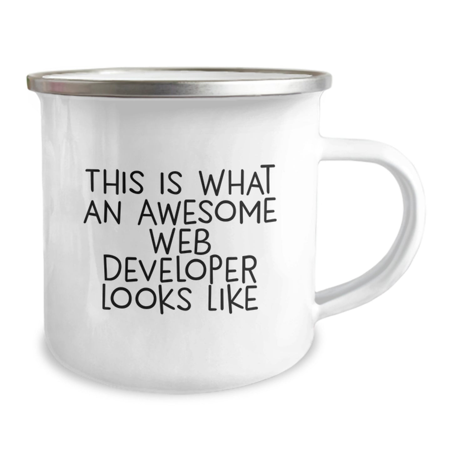 Web Developer Keepsake Camping Mug for Him Birthday Gift - Image 2