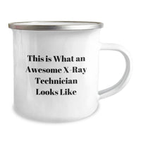Load image into Gallery viewer, Funny X-Ray Technician Gifts for Him from Friends, This Is What An Awesome X-ray Technician Looks Like Camping Mug, Christmas Unique Gifts - Image 2
