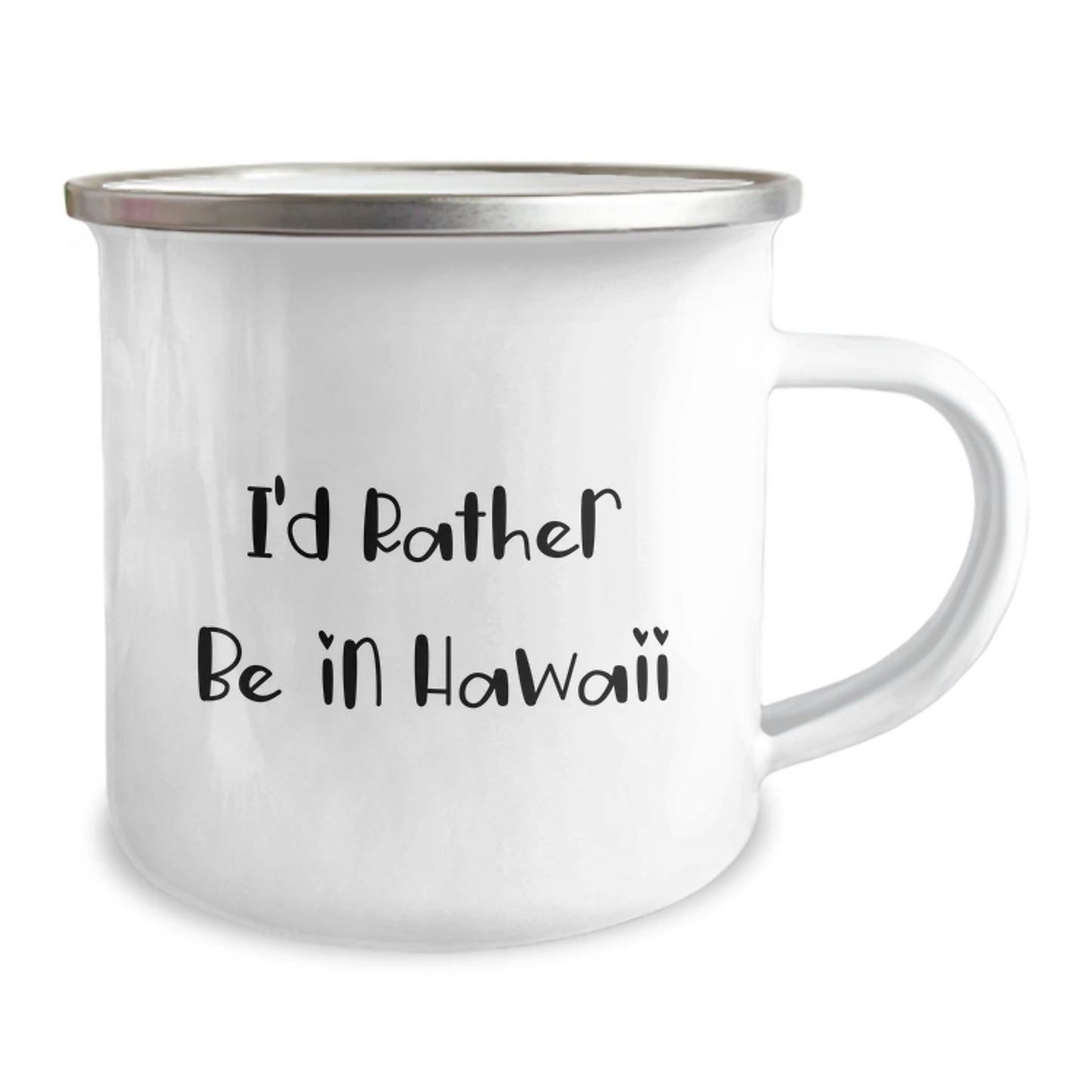 Hawaii Camping Mug Keepsake for Him Birthday Gift with Enamel Finish - Image 2