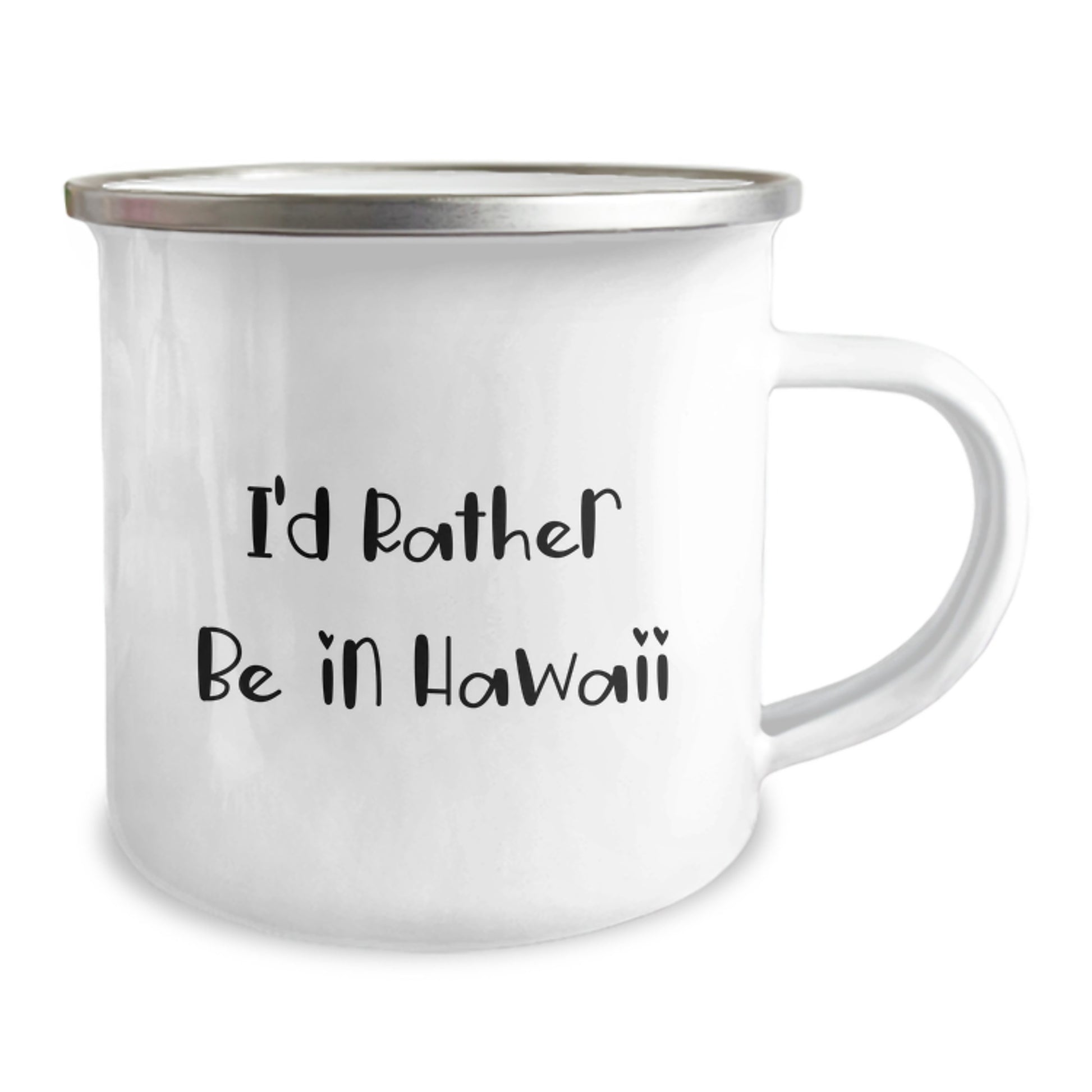 Hawaii Camping Mug Keepsake for Him Birthday Gift with Enamel Finish - Image 2