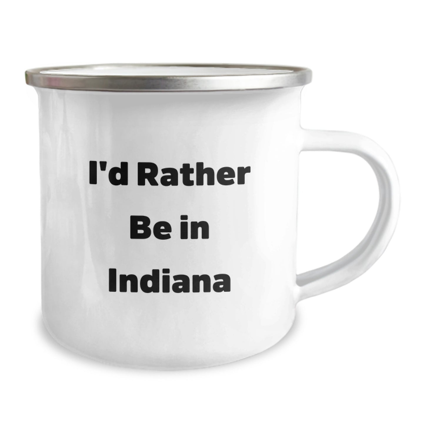 Indiana Keepsake Camping Mug for Him Birthday Gift with Enamel Finish - Image 2