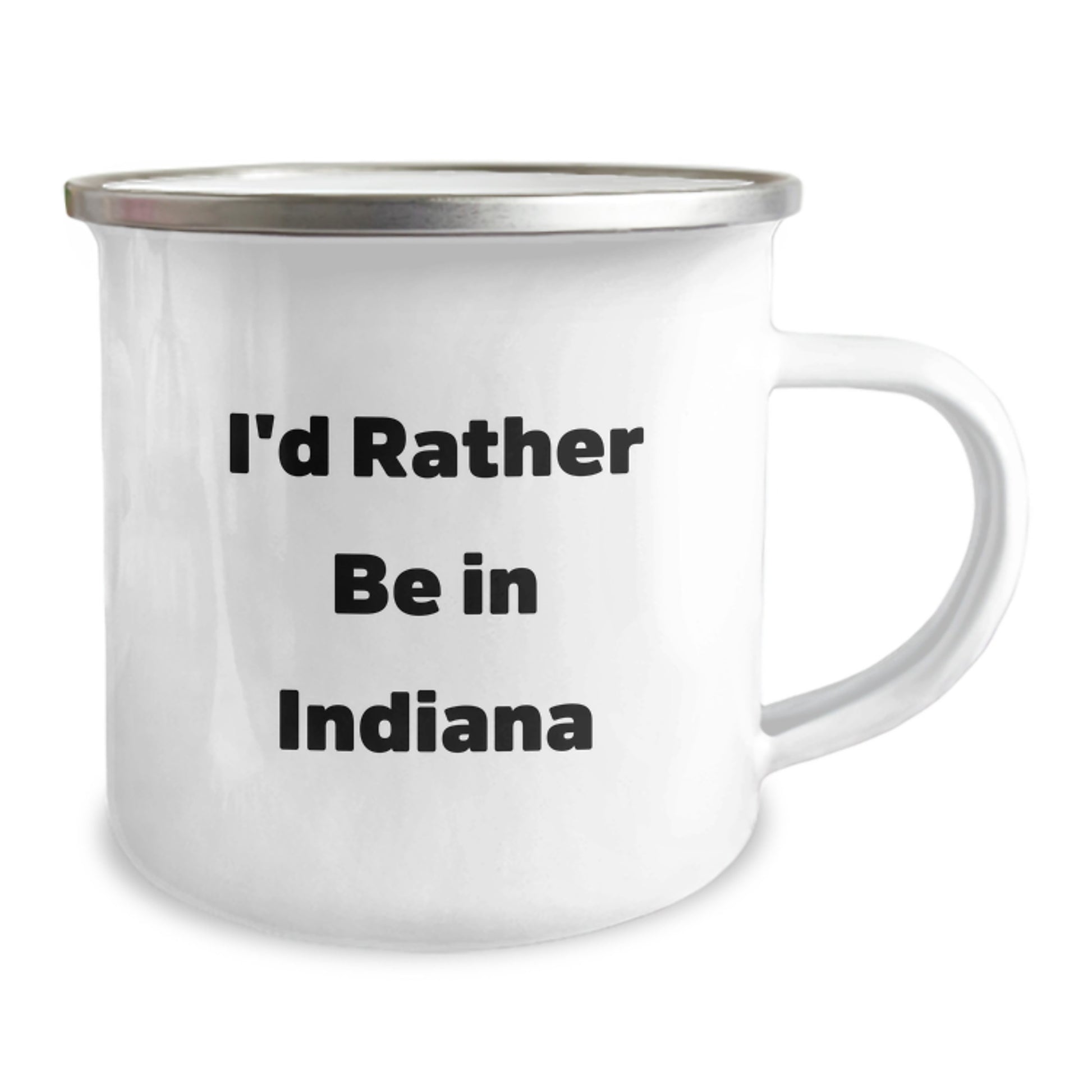 Indiana Keepsake Camping Mug for Him Birthday Gift with Enamel Finish - Image 2