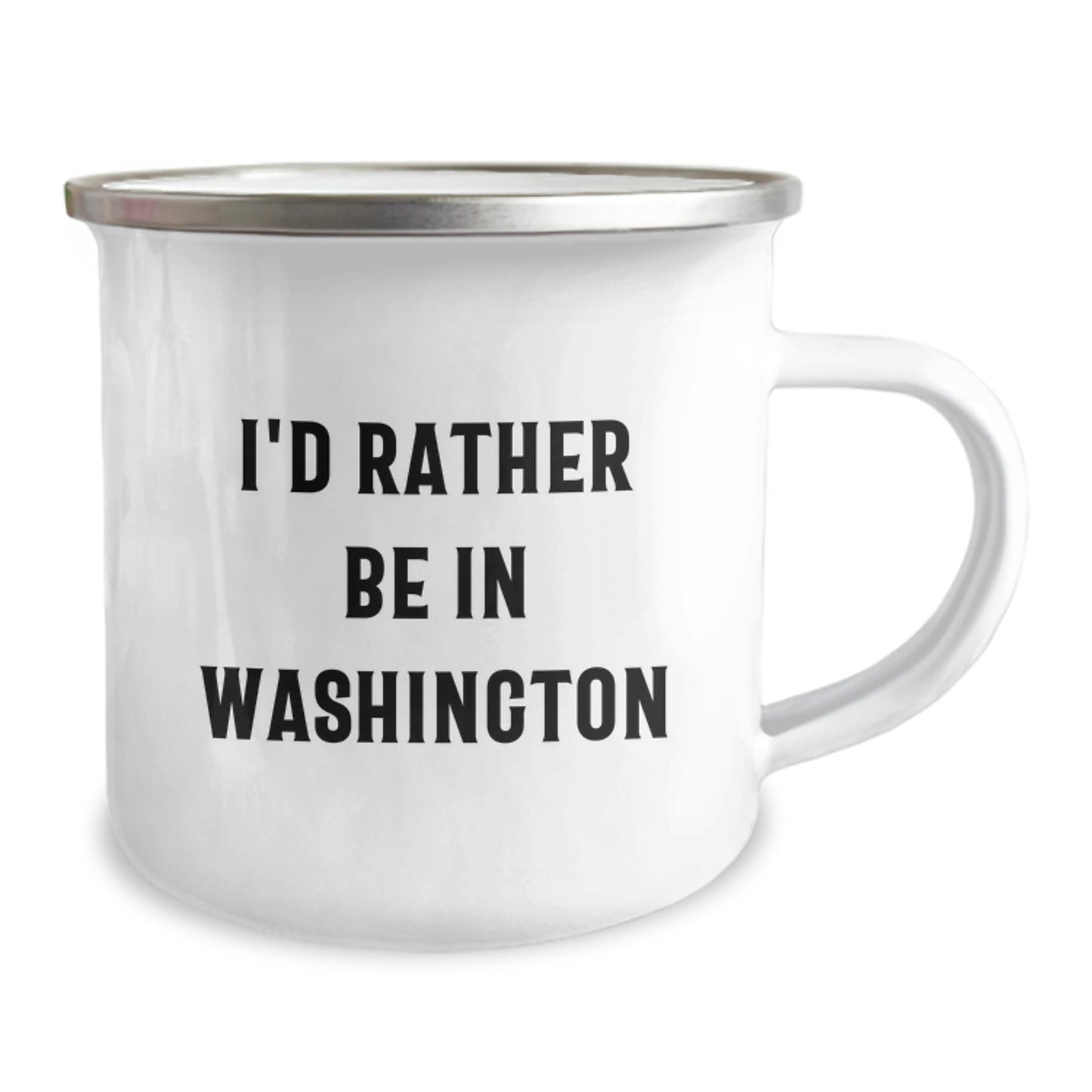 Funny Washington Camping Mug - I'd Rather Be In Washington - Unique Valentine's Gifts from Friends - Image 2