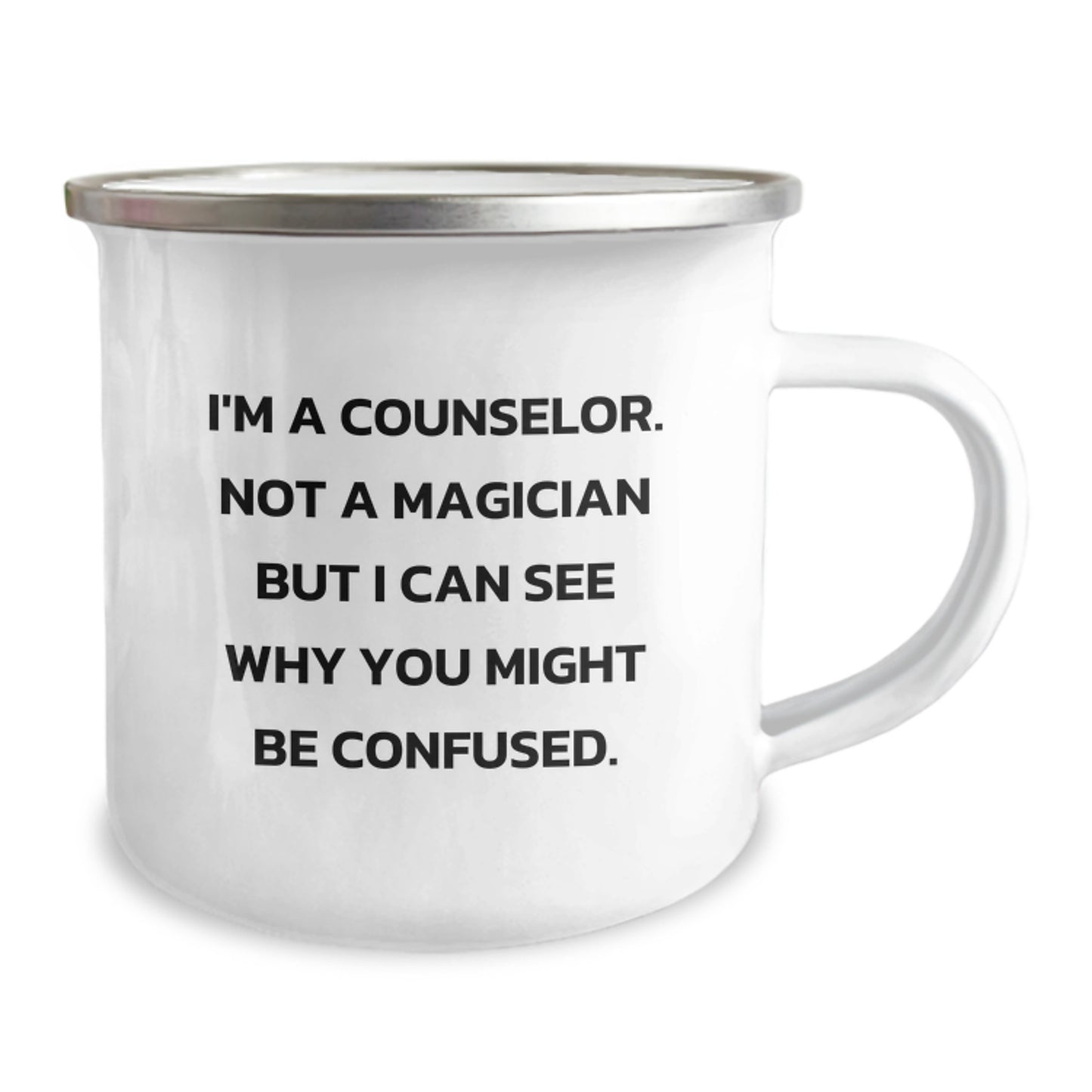 Funny Counselor Gifts from Friends to Graduation Unique Gifts for the Counselor in Your Life, A Counselor Not A Magician Mugs, Camping Mugs for Counselor Enthusiasts - Image 2