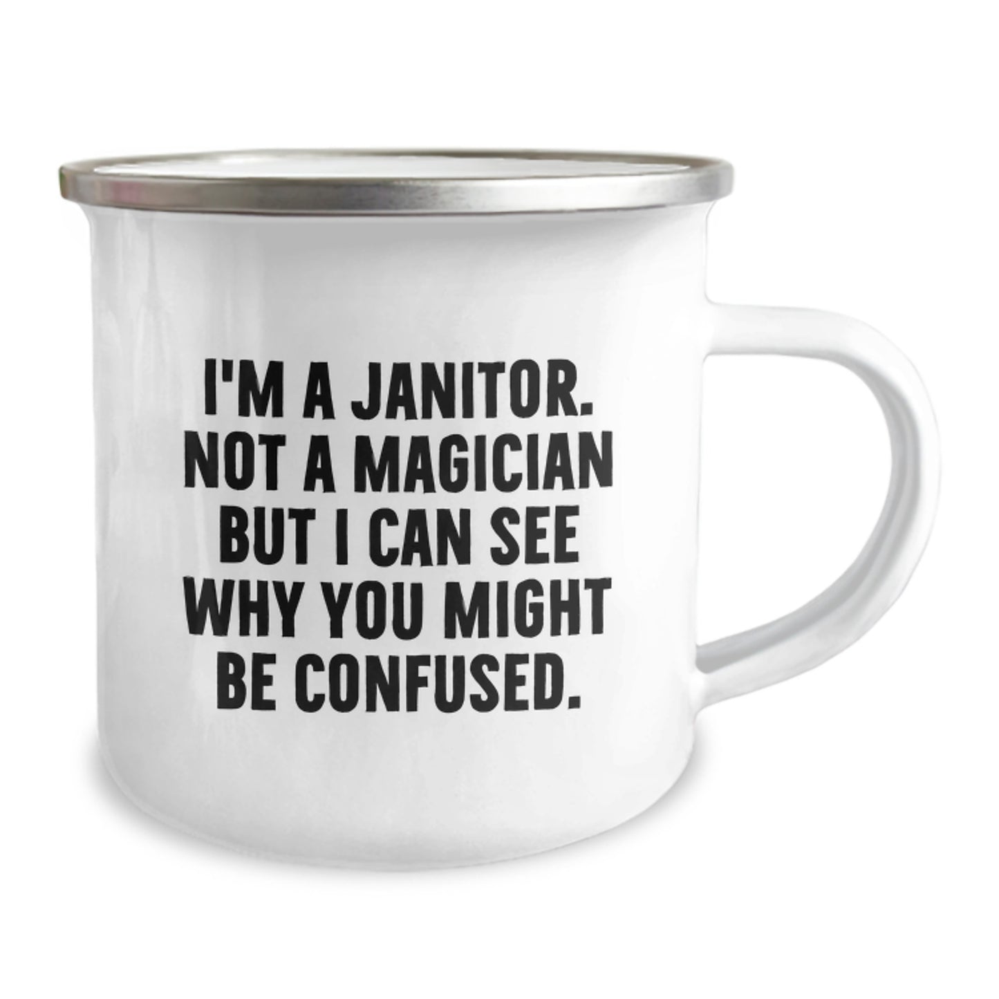 Funny Janitor Gifts for Janitor Men from Friends on Valentine's Unique Camping Mug - Image 2