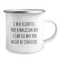 Load image into Gallery viewer, Funny Scientist Camping Mug Gifts from Friends for Scientist Graduation - &#39;I&#39;m A Scientist. Not A Magician But I Can See Why You Might Be Confused.&#39; - Image 2
