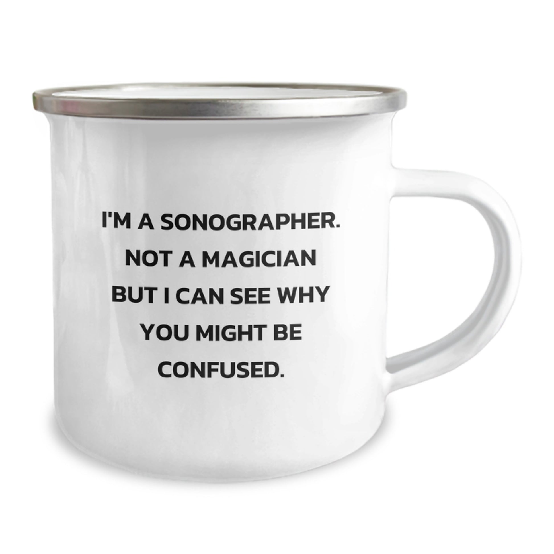 Sonographer Gifts from Friends, Funny Camping Mug for Sonographer Graduation - Image 2