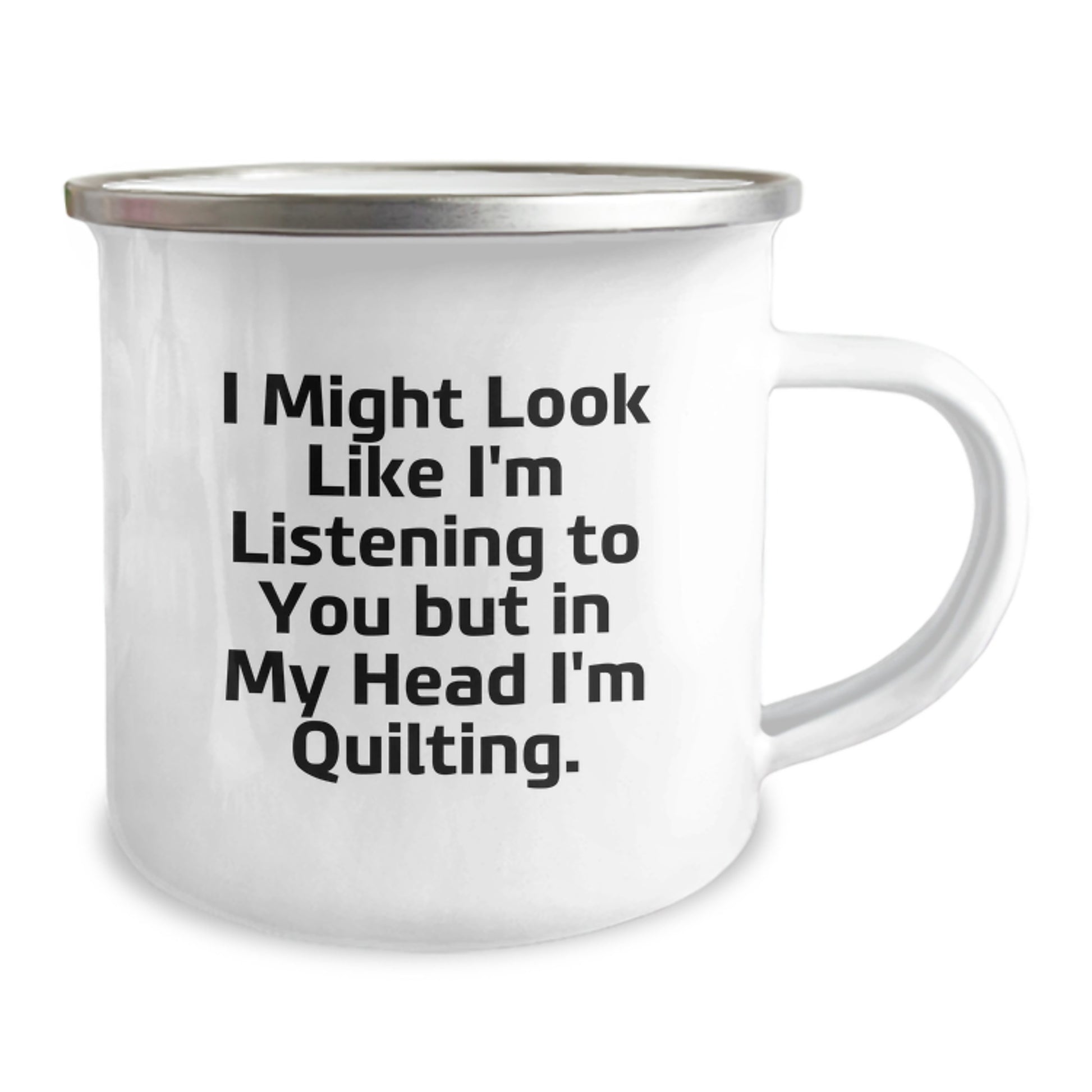 Cute Quilting Gifts for Friends and Family - Funny Quilting Quote Camping Mug for Graduation Unique Gifts, Gifts from Men, Women, Friends, Coworkers - Image 2