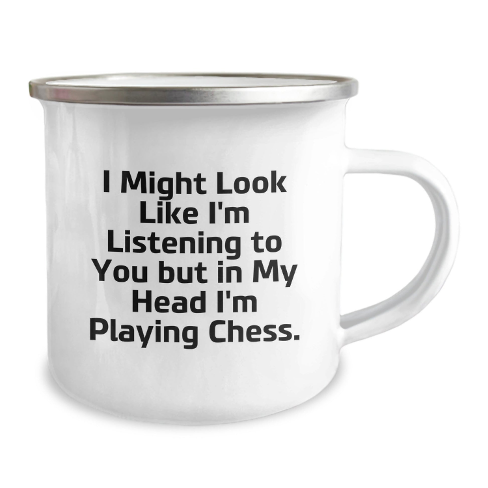 Chess Keepsake Camping Mug for Him Birthday Gift with Witty Quote - Image 2