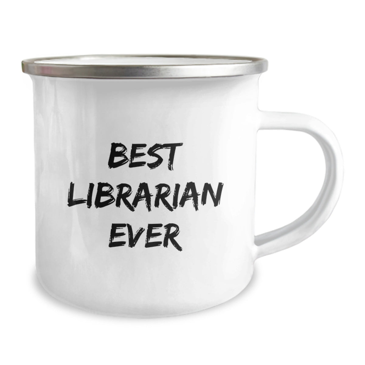 Librarian Gift for Him - Best Librarian Ever Keepsake Camping Mug - Image 2