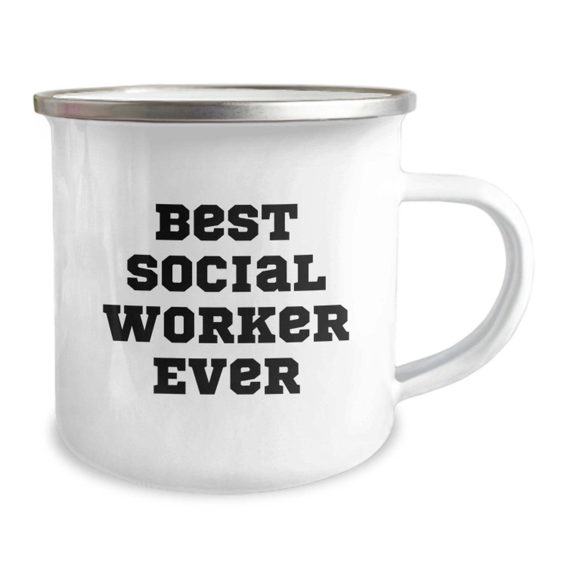Social Worker Funny Camping Mug, Gifts from Friends for Best Social Worker Ever, Valentine's Unique Gift Ideas - Image 2