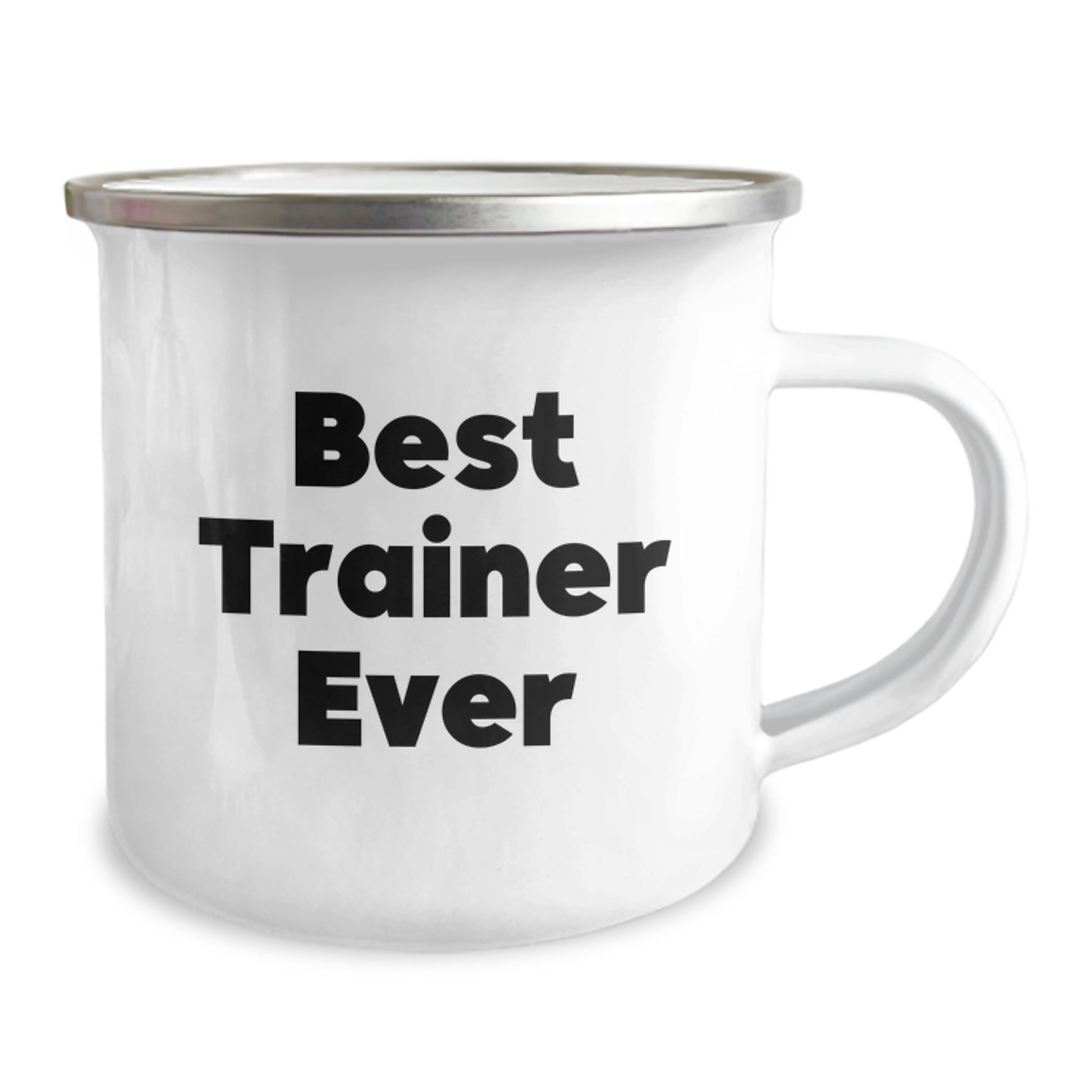Funny Trainer Gifts from Friends for Birthday Unique Gifts - Best Trainer Ever Camping Mug, Stainless Steel with Enamel Finish, Inspirational Quote - Image 2